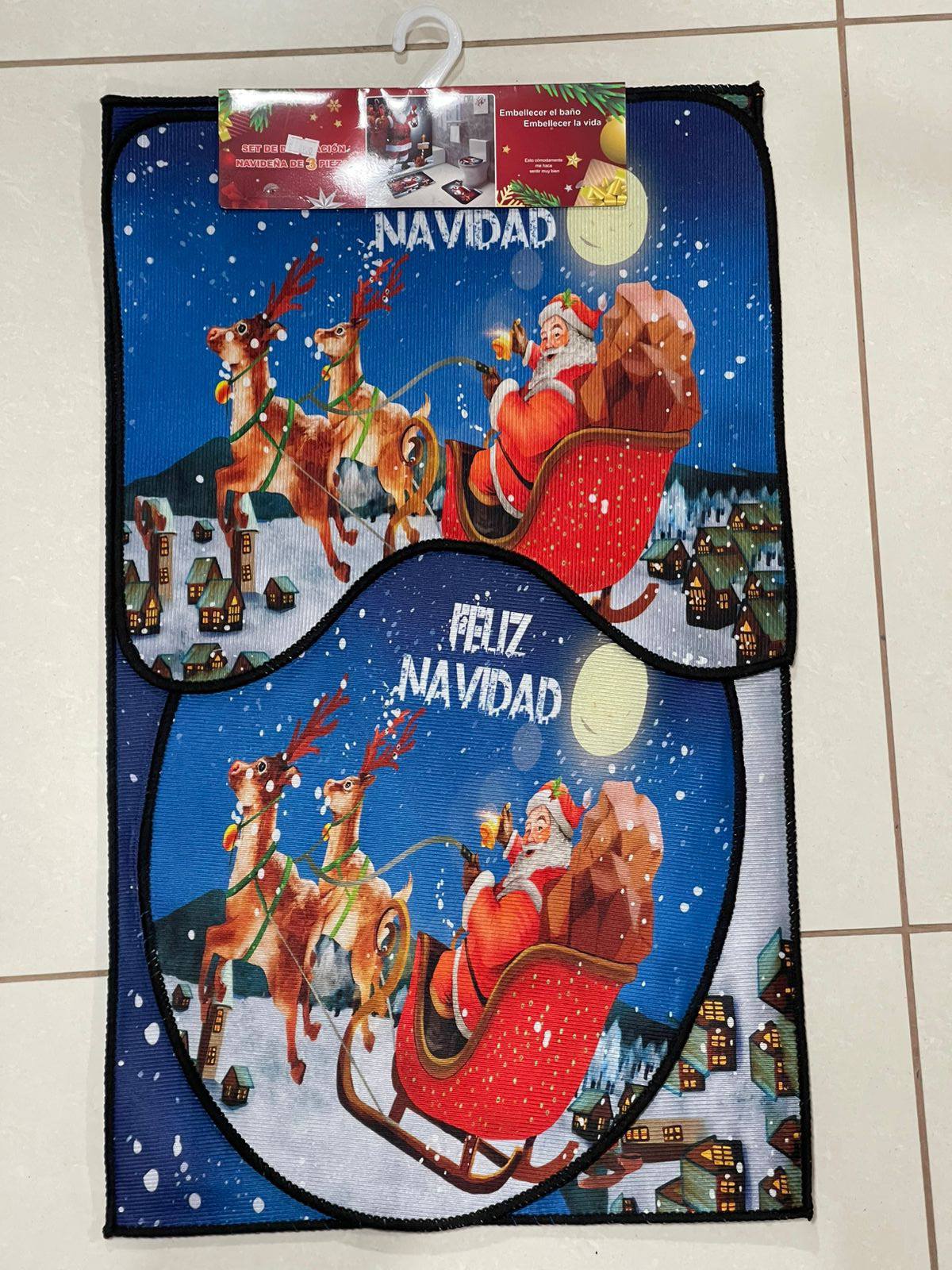Set baño navideño