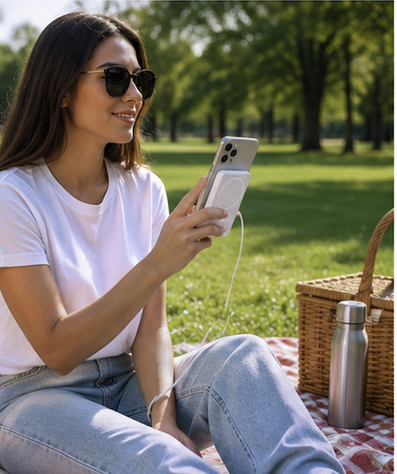 Powerbank inalámbrico 20.000mah.   Cargador Inalámbrico Magnético