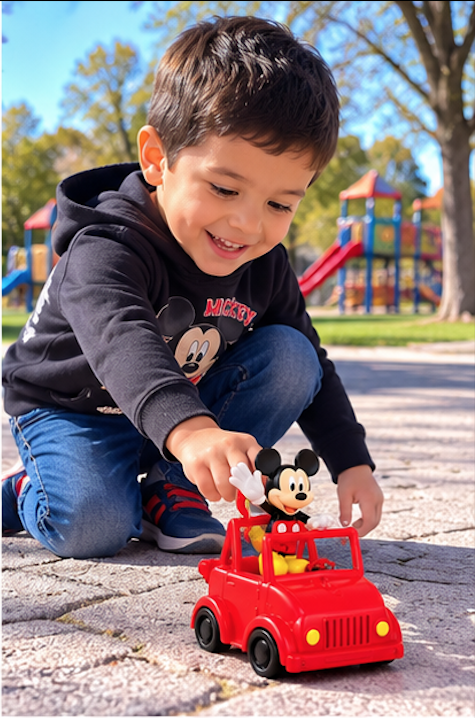 Vehículo Mickey.  Auto de Juguete Mickey Mouse