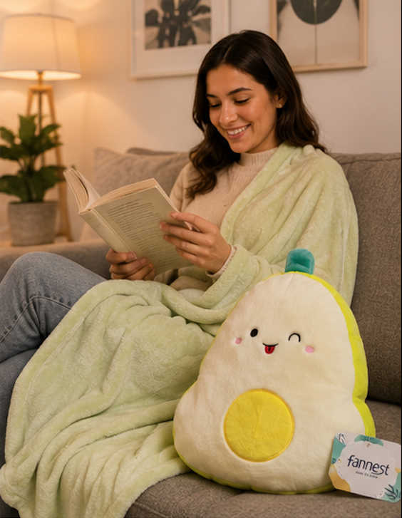 Peluche manta fruta 100x120cm Peluche de Palta