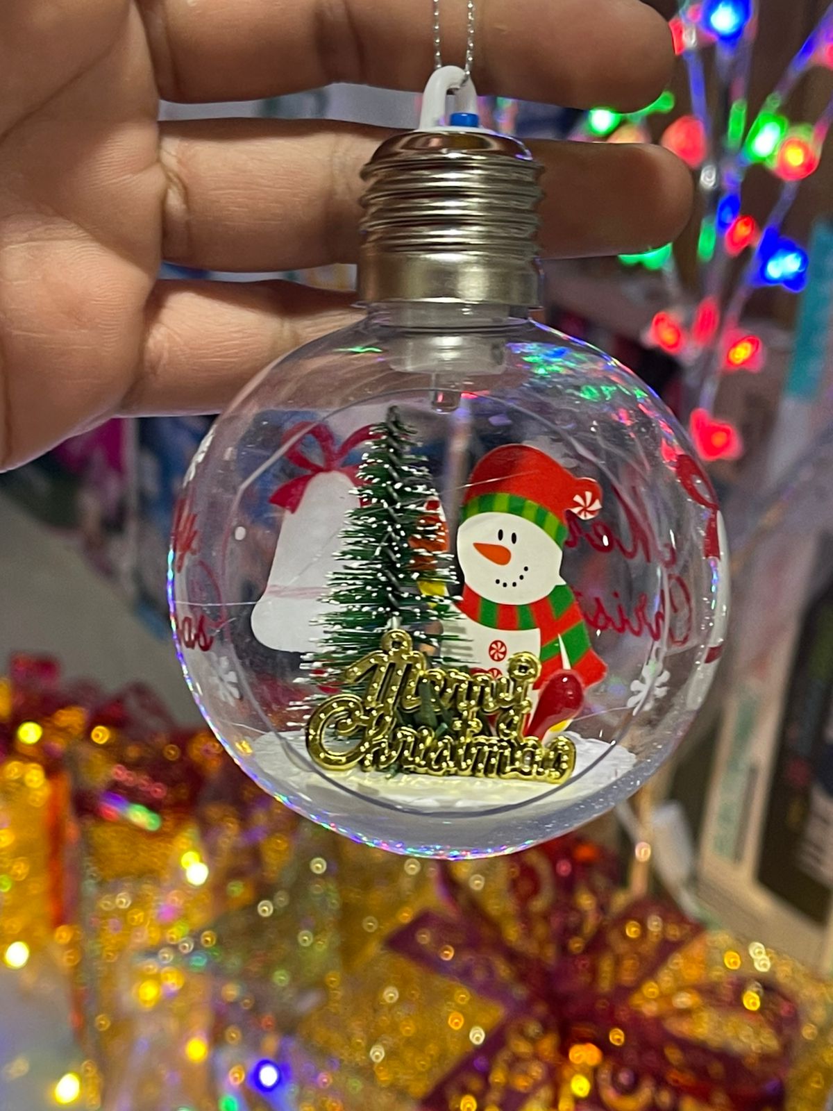 Esfera navideña luminosa