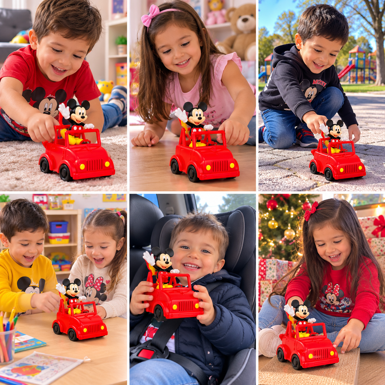 Vehículo Mickey.  Auto de Juguete Mickey Mouse