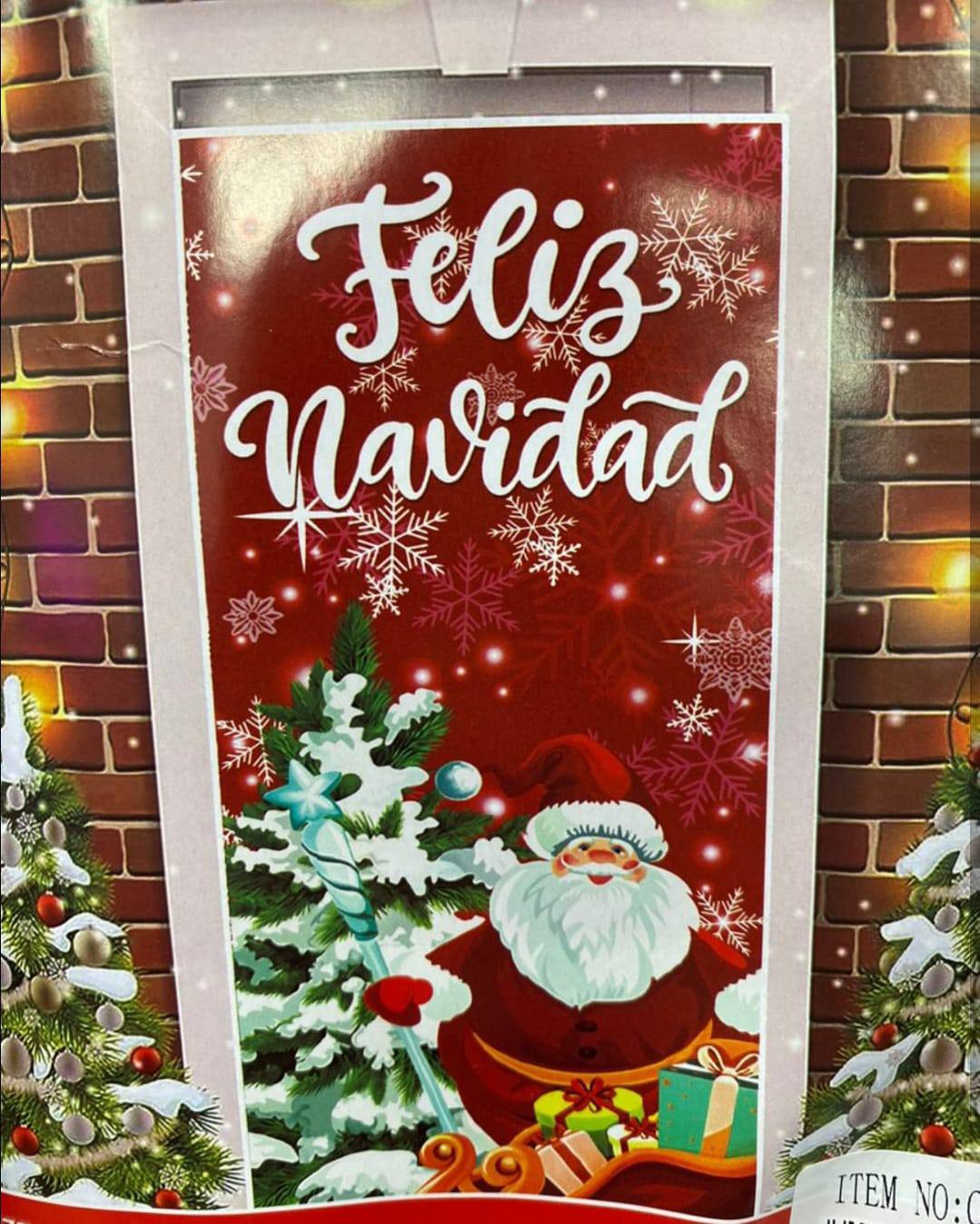 Funda para puerta navideño