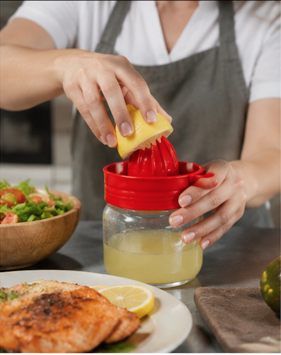 Exprimidor jugo con recipiente vidrio Exprimidor Manual de Limón