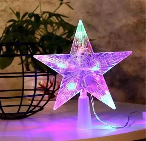 Estrella árbol multicolor a pilas
