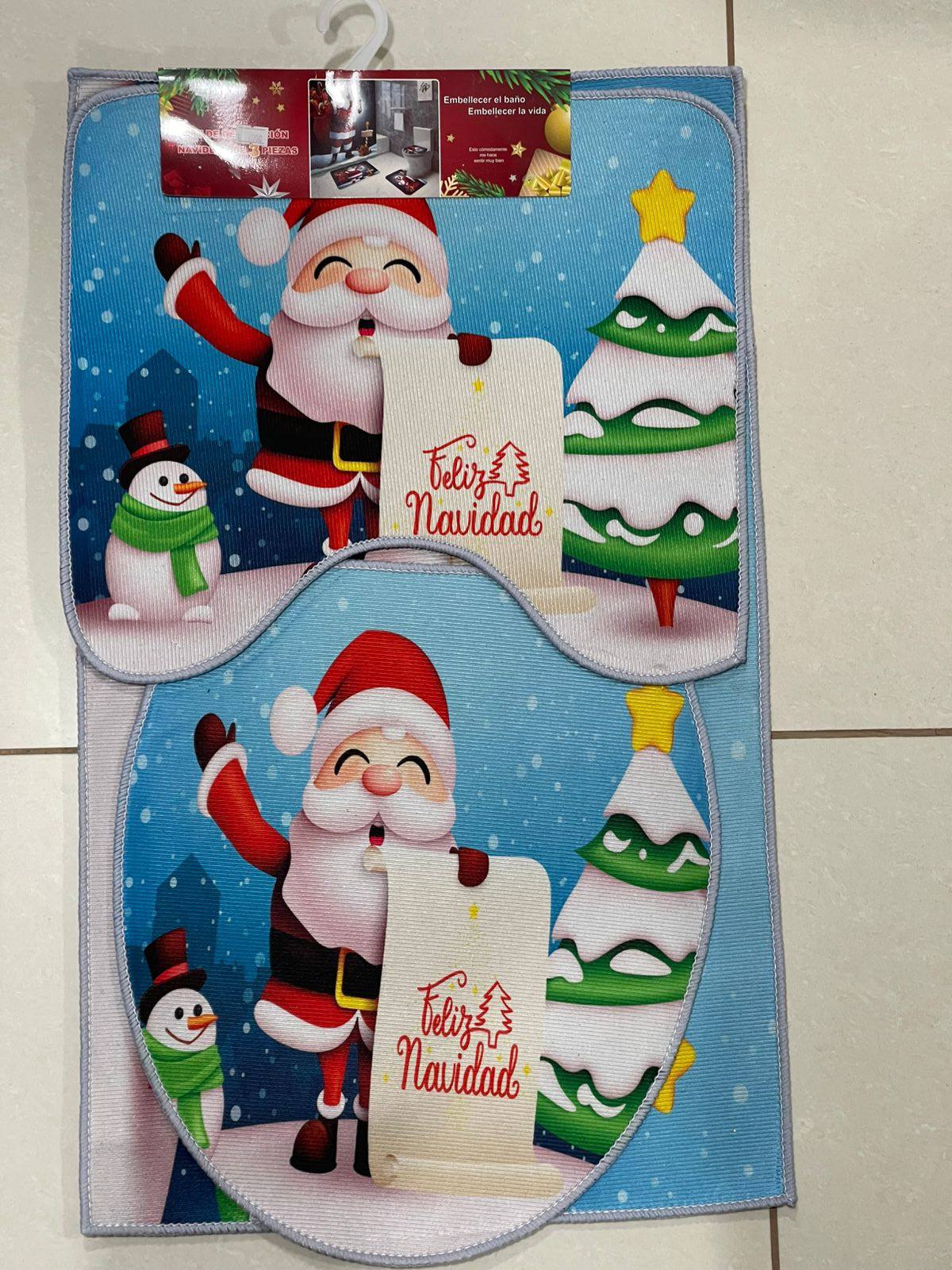 Set baño navideño