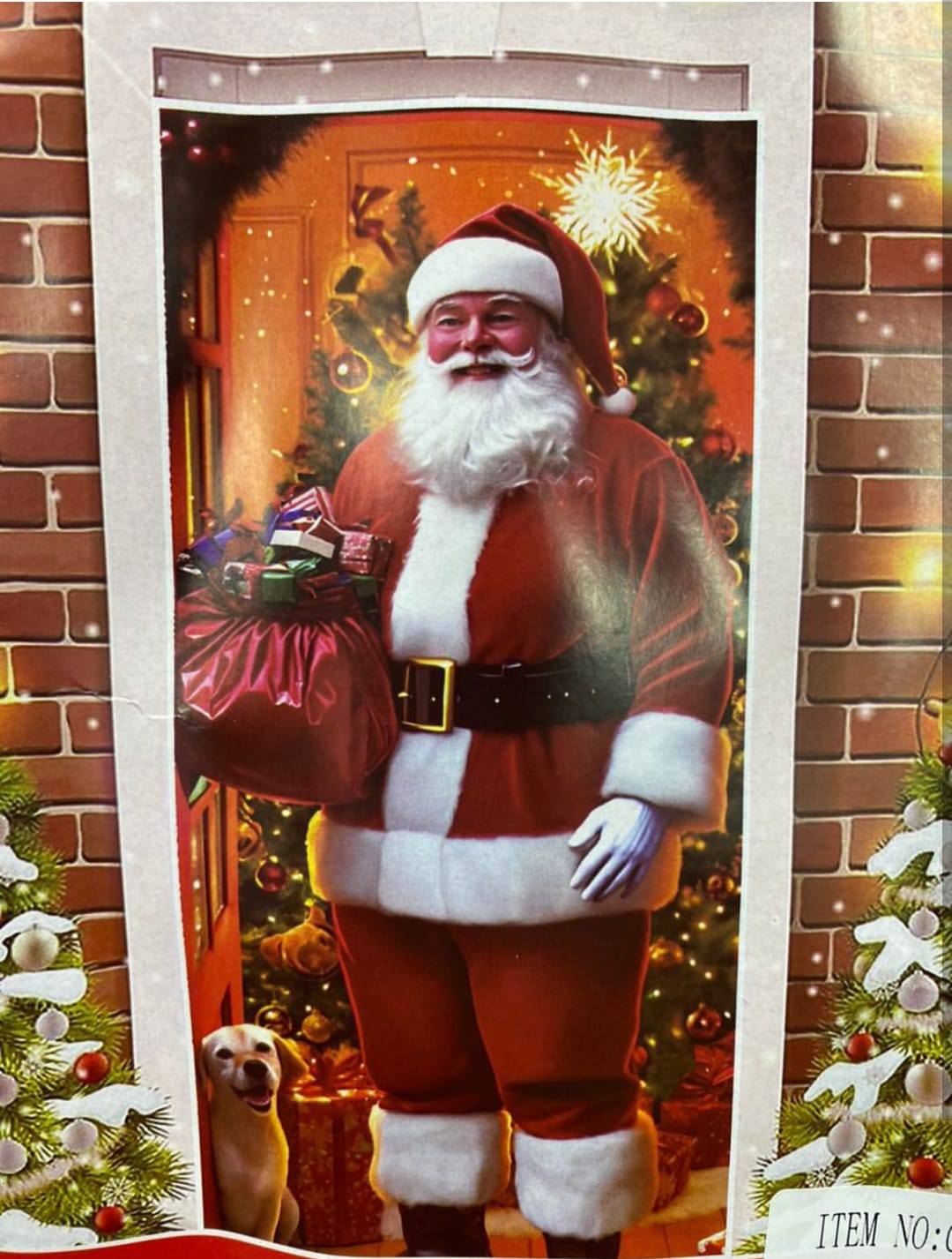 Funda para puerta navideño