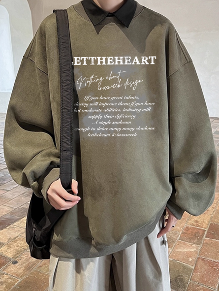 LET THE HEART Oversized Sweatshirt