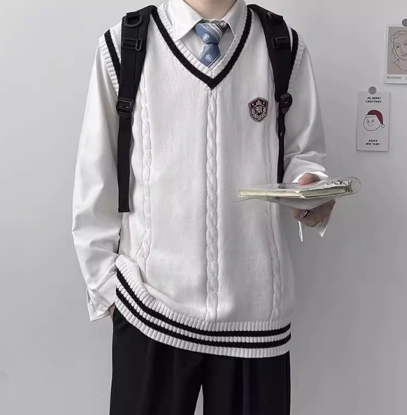 Men's Classic College Style Uniform Set