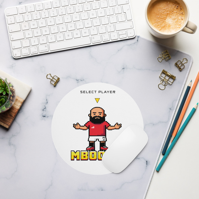 Arcade style 'Mboomo' mouse pad.