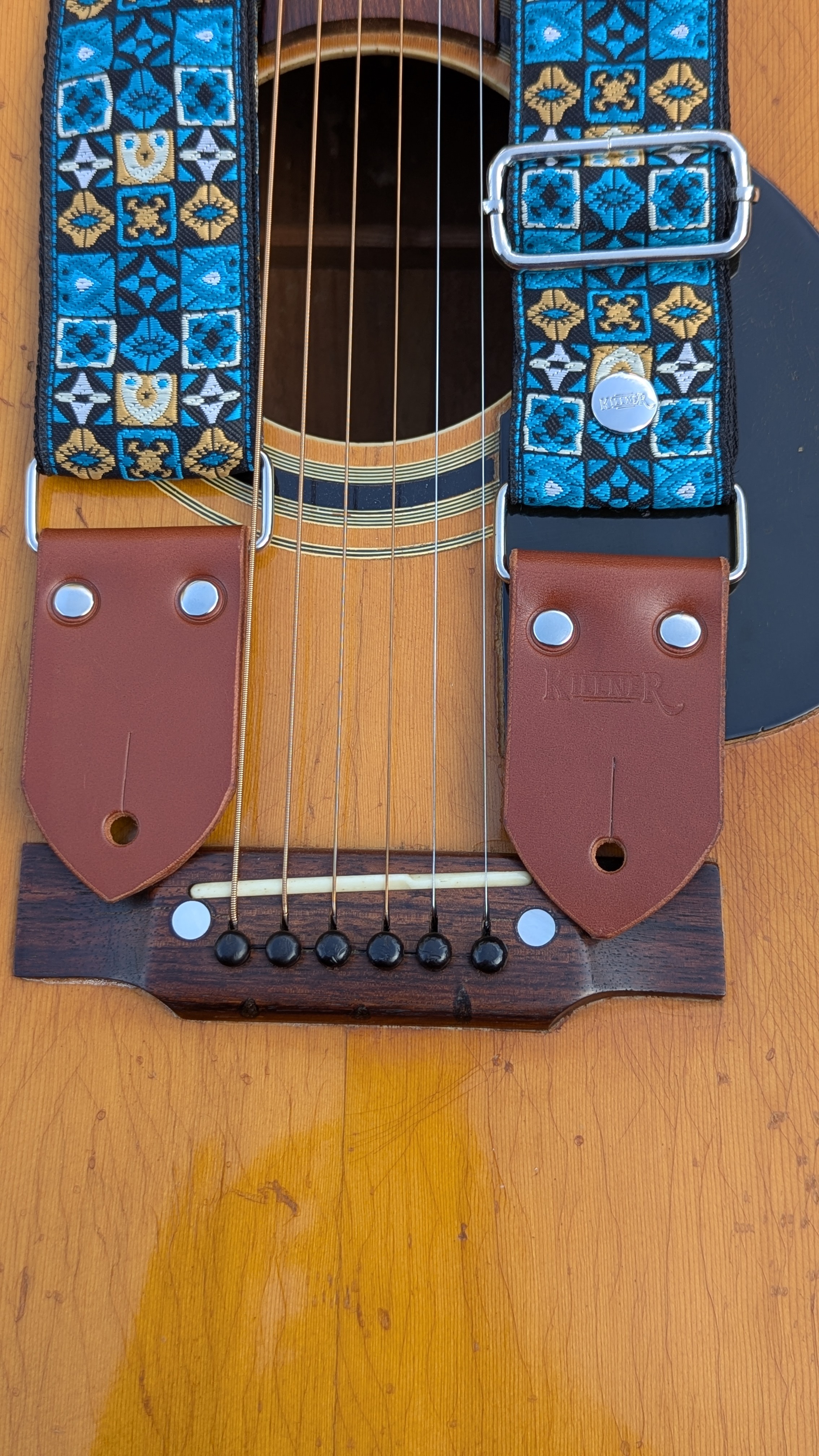 Festival - Blue Guitar Strap