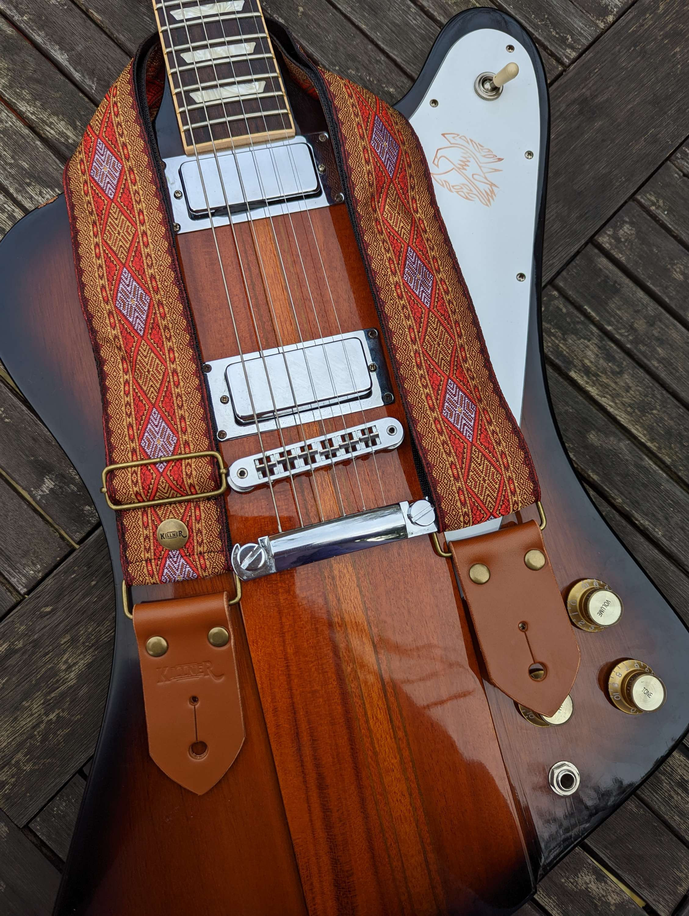 Ruby Treasure - Handmade - Guitar Strap