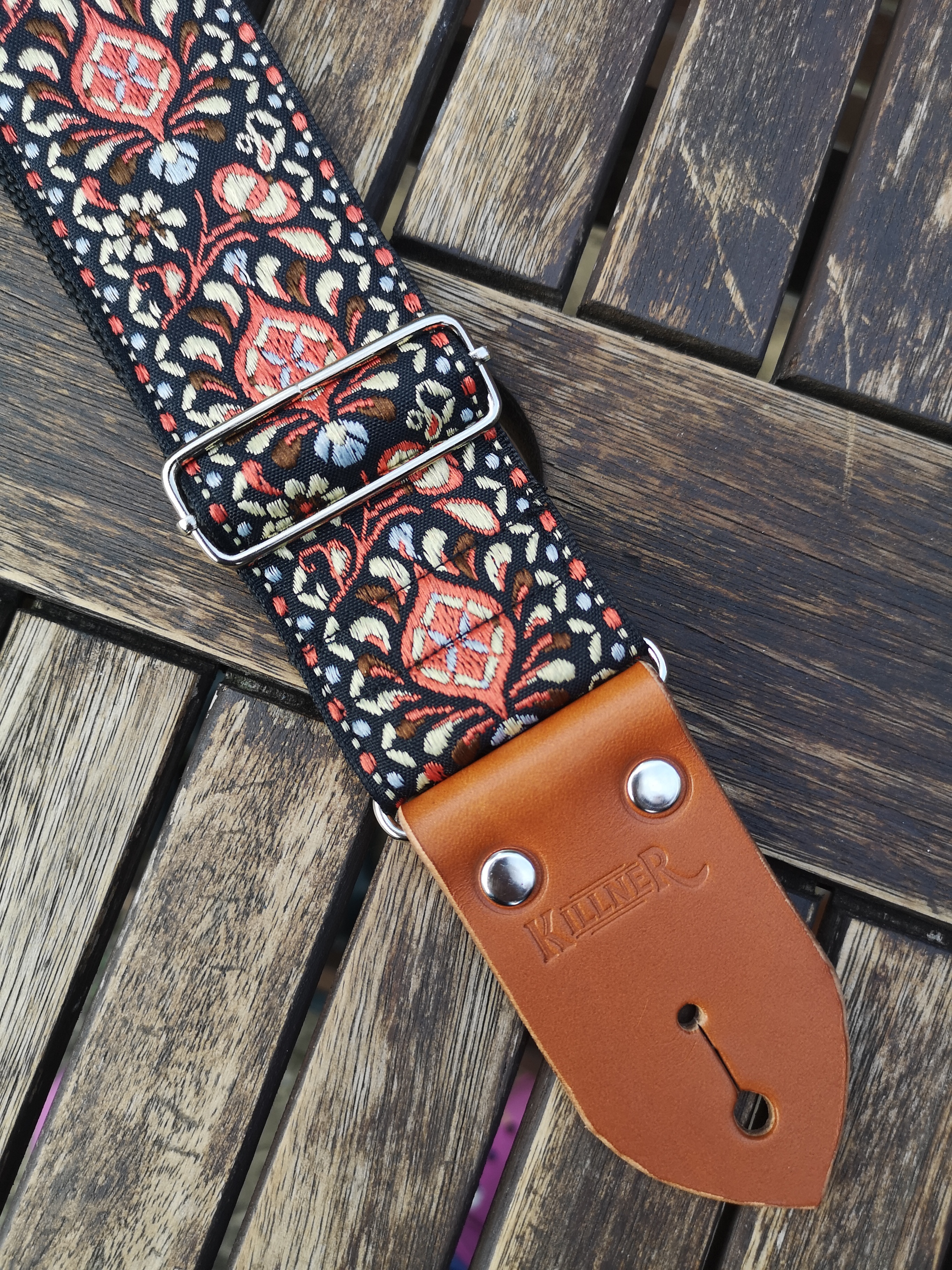 Peach Lantern - Handmade - Guitar Strap