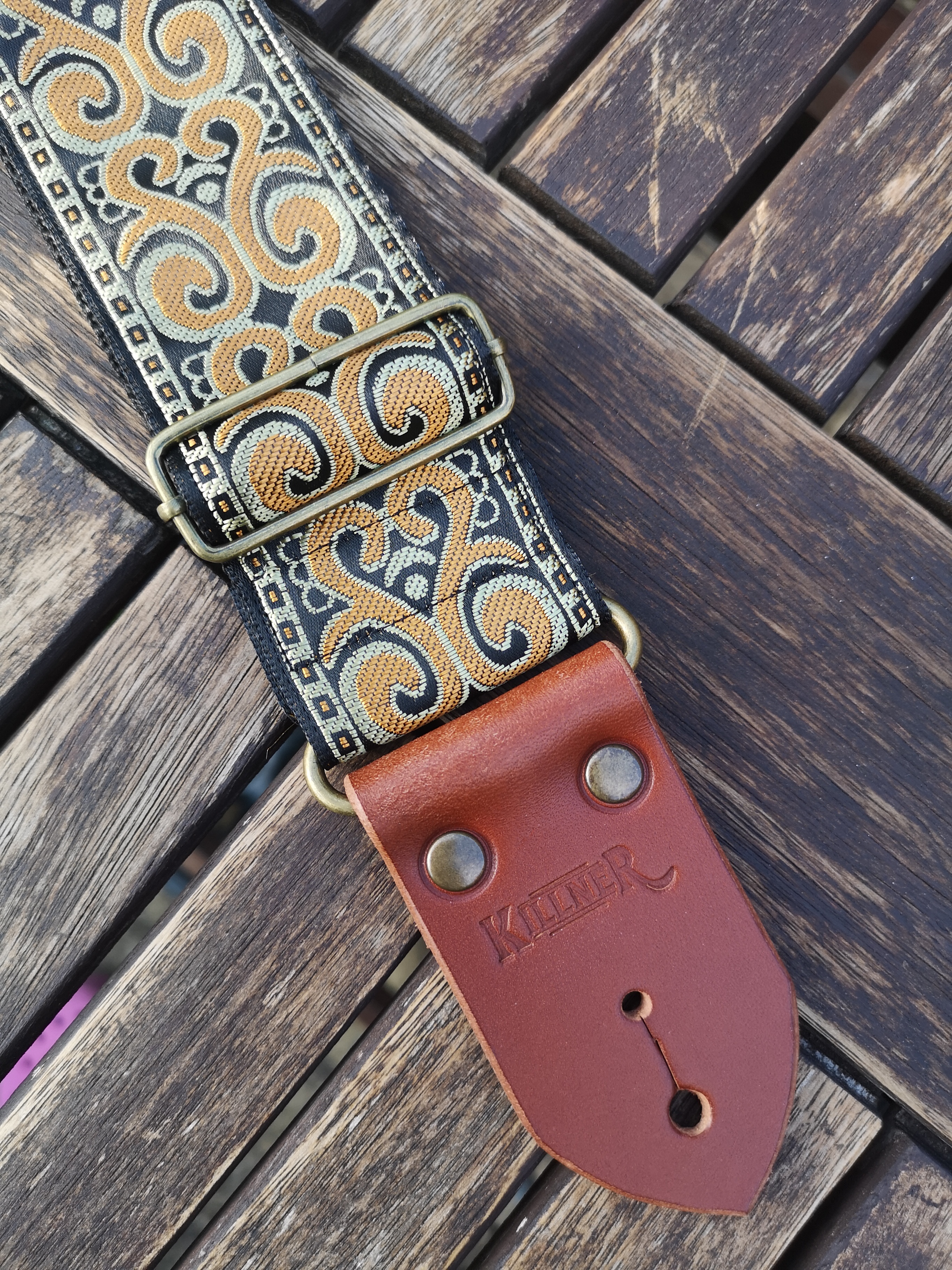 Royal Gold - Handmade - Guitar Strap