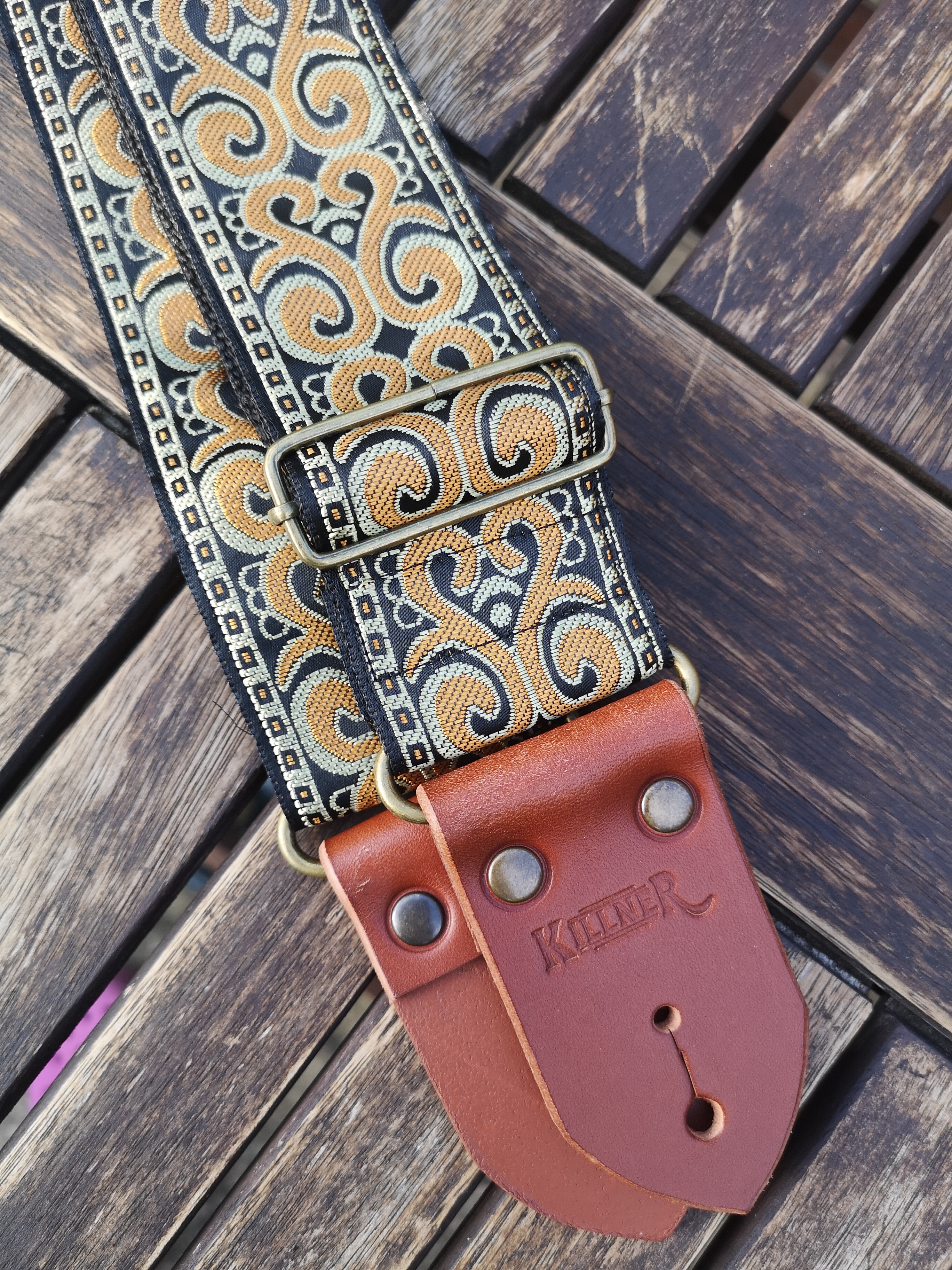 Royal Gold - Handmade - Guitar Strap