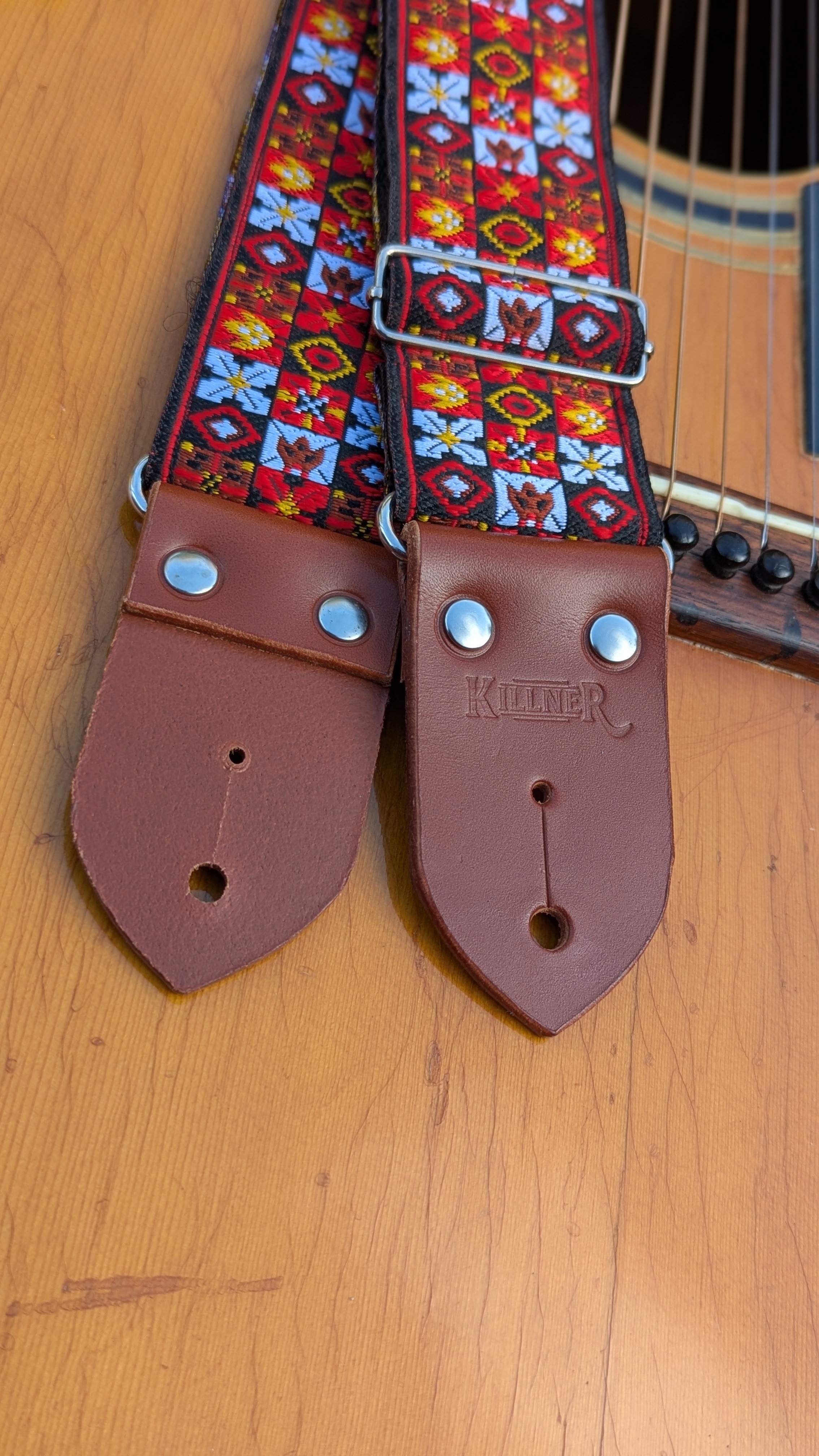 Festival - Red - Handmade - Guitar Strap