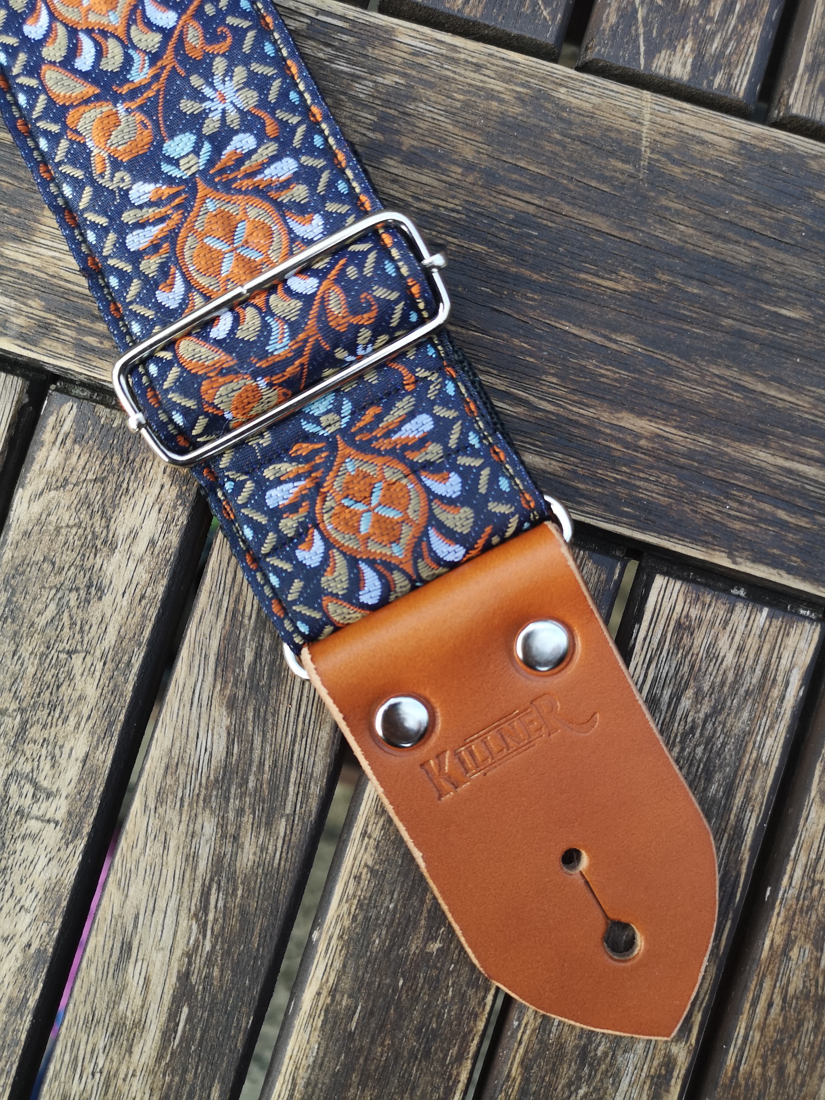 Orange Lantern - Handmade - Guitar Strap