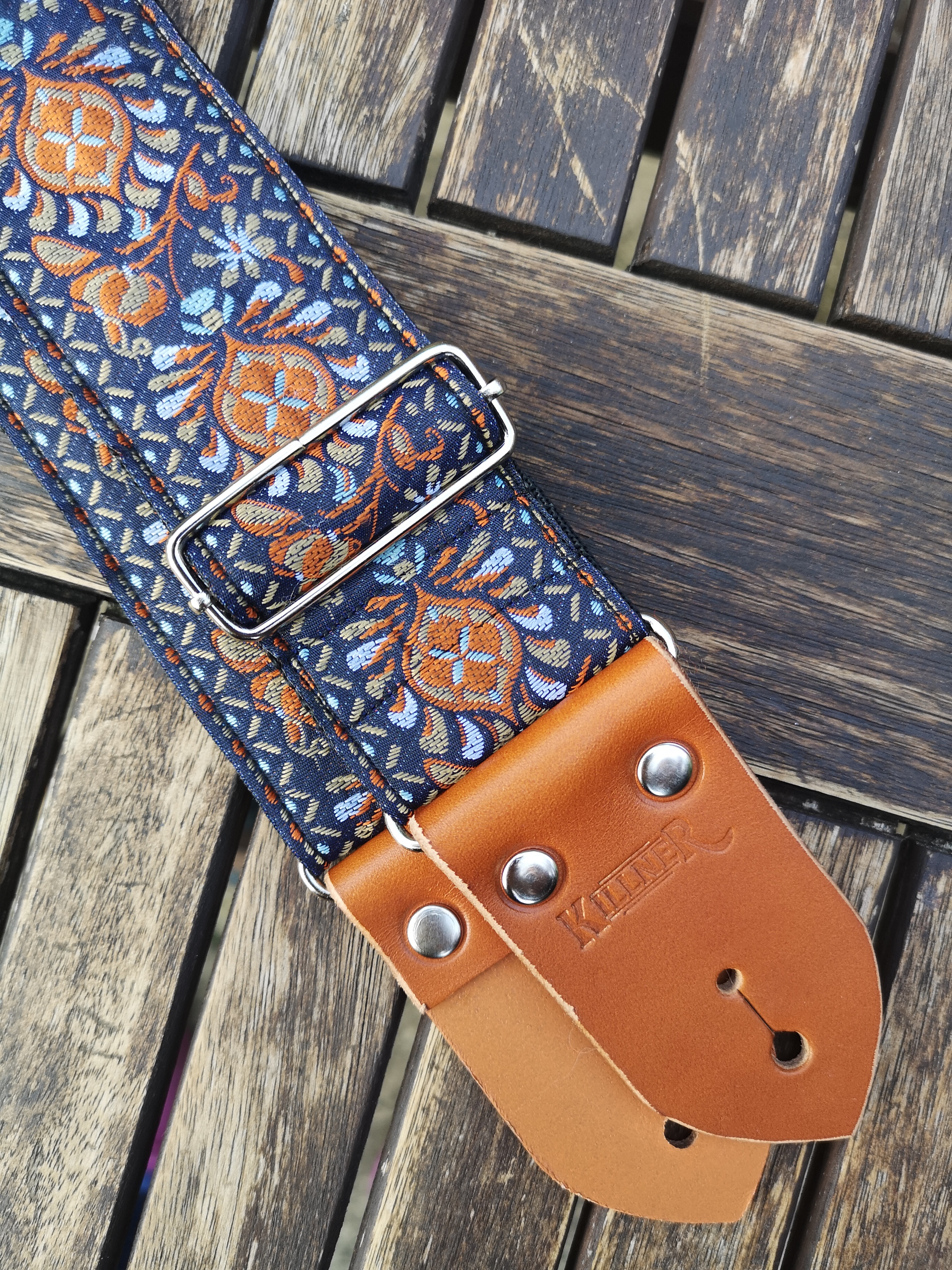 Orange Lantern - Handmade - Guitar Strap