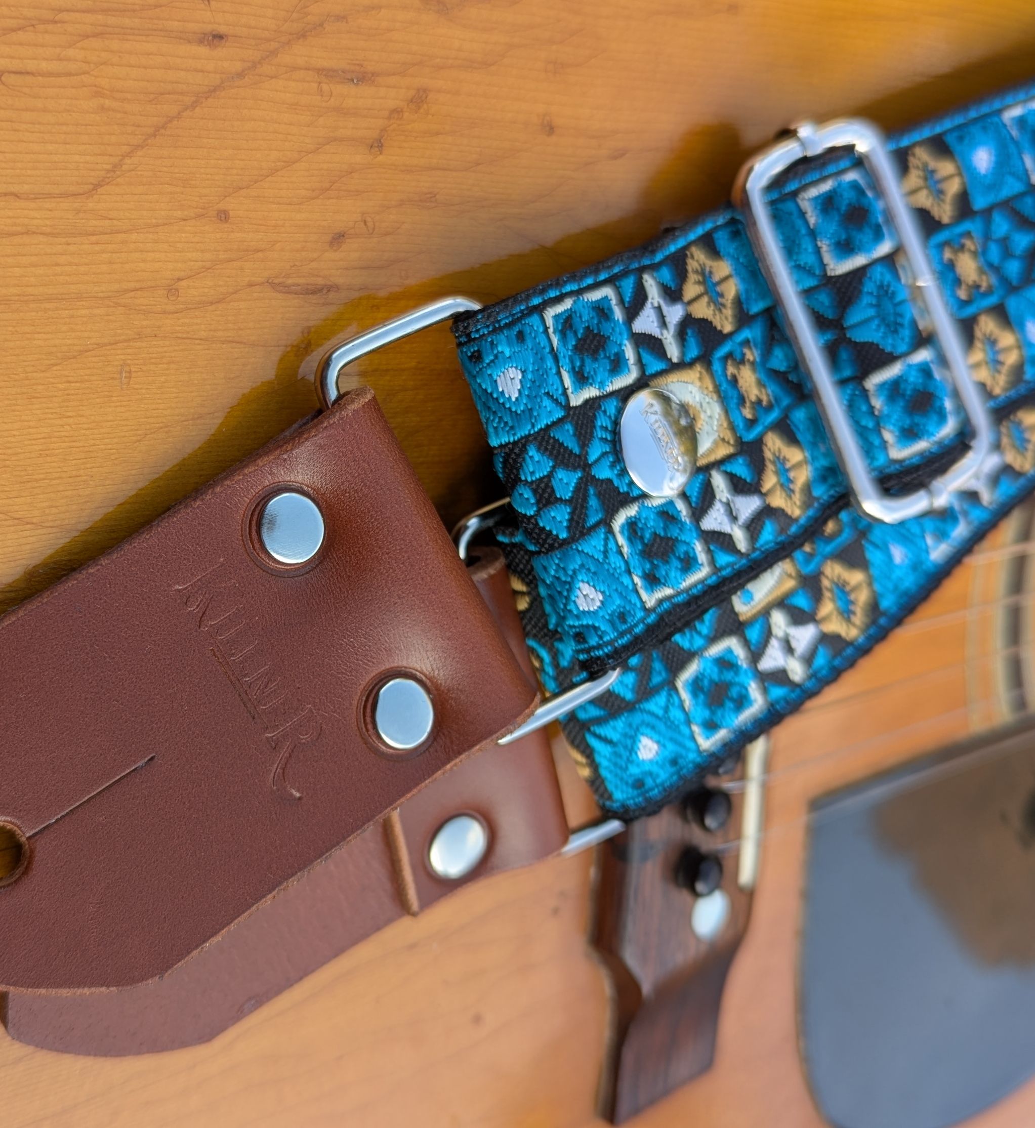 Festival - Blue Guitar Strap