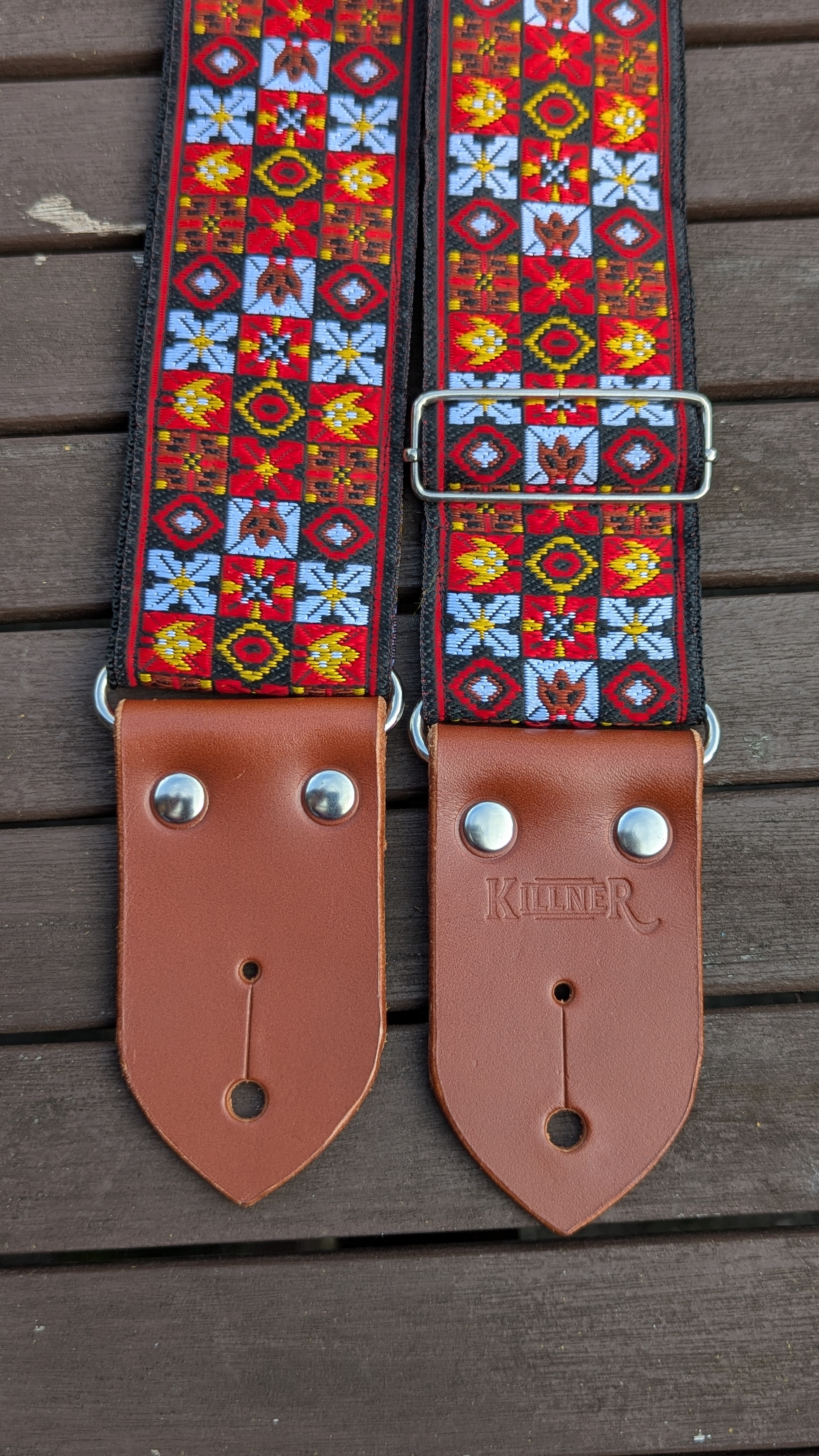 Festival - Red - Handmade - Guitar Strap