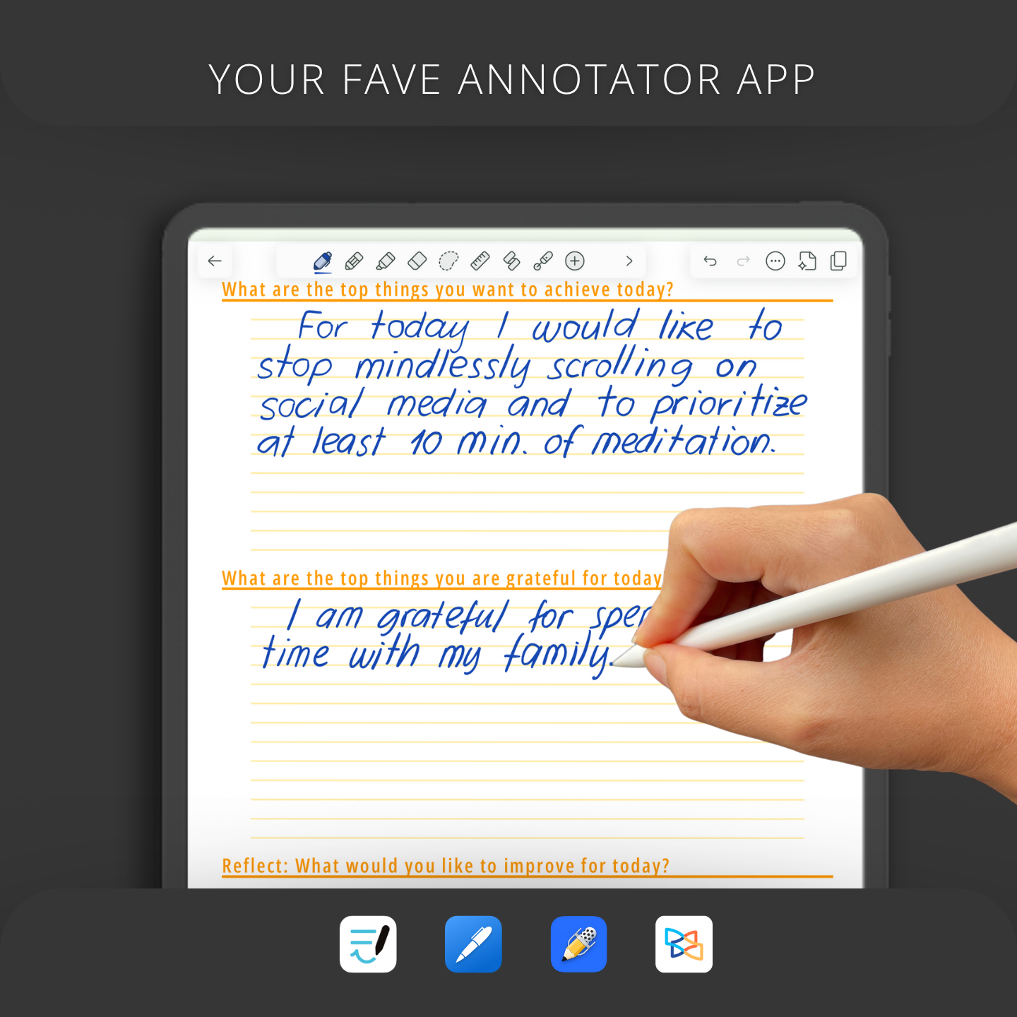 2026 Q1 Daily Self-Improvement Starter Journal - Yellow Lemon Slices - Dated, Hyperlinked, Digital