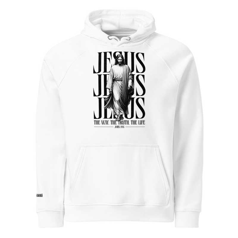 Jesus Graphic White Hoodie