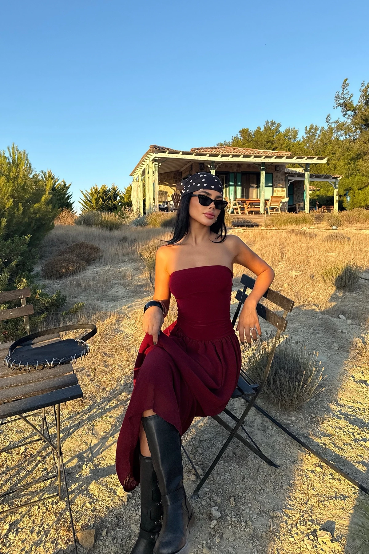 Elegant Red Maxi Dress