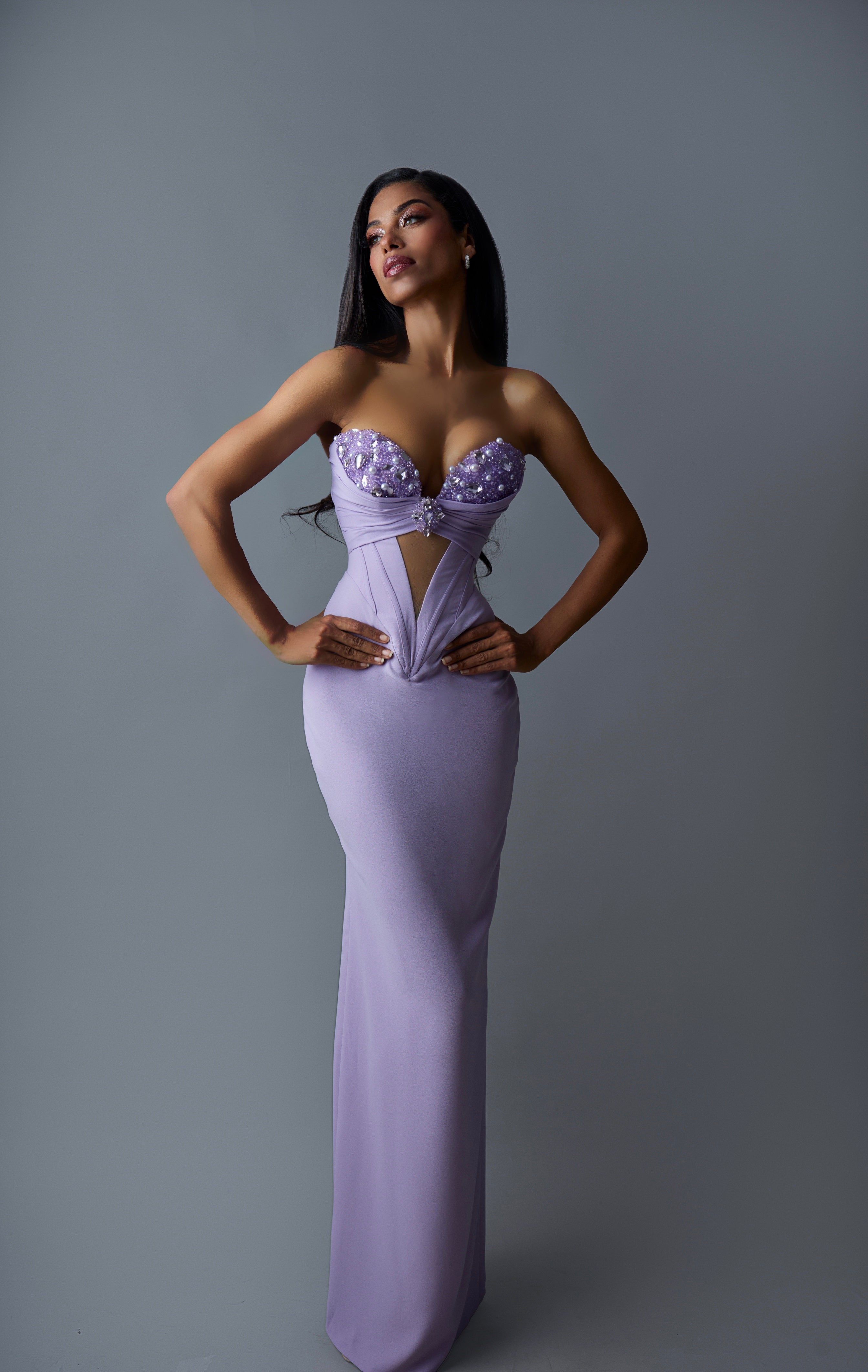 Lavender Evening Gown