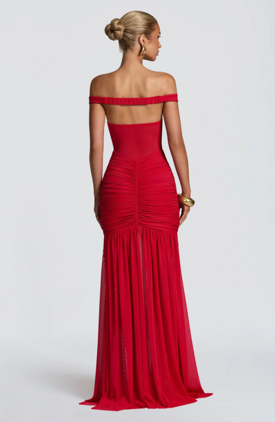 Elegant Red Evening Gown