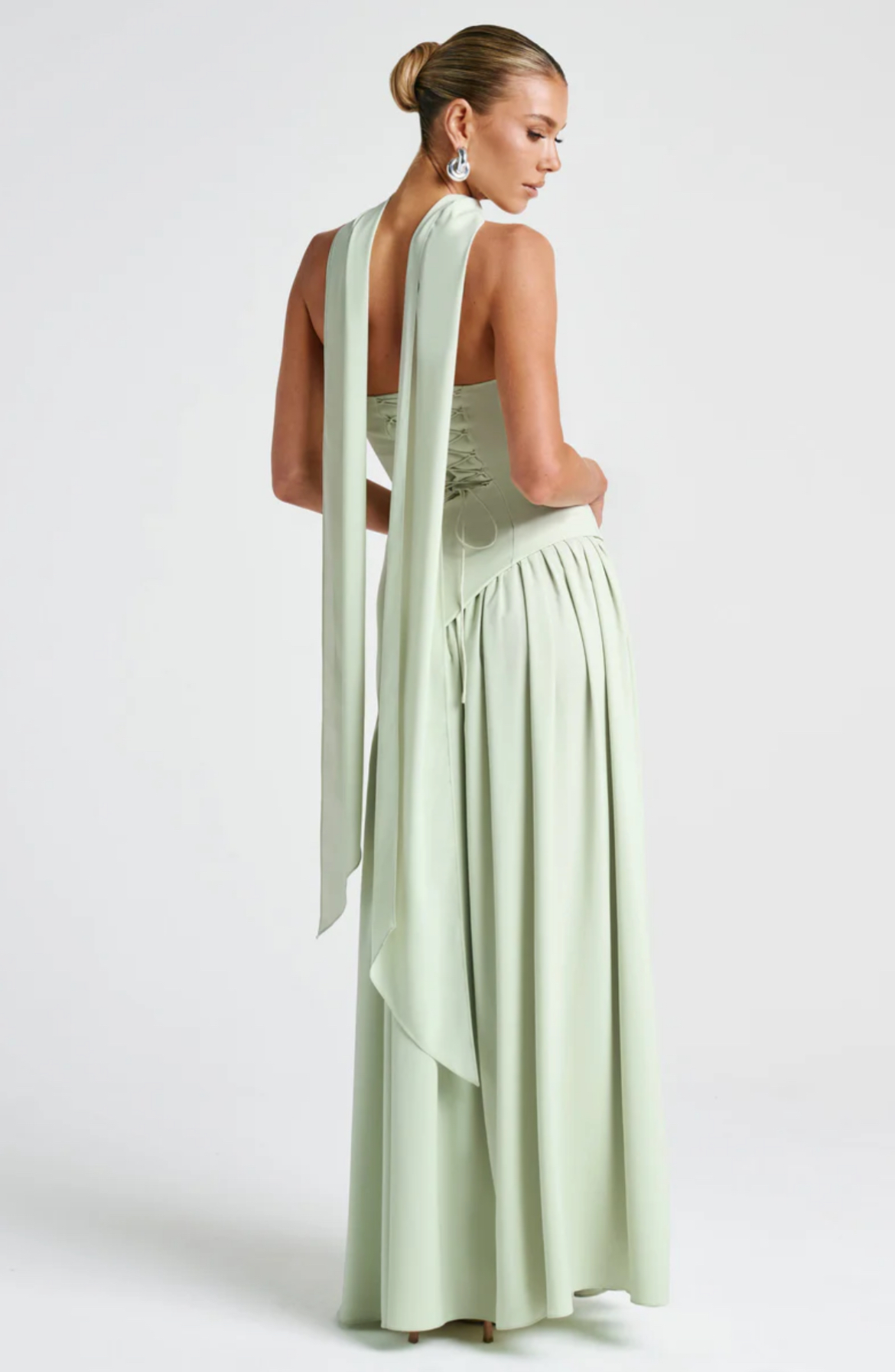 Elegant Mint Green Evening Gown