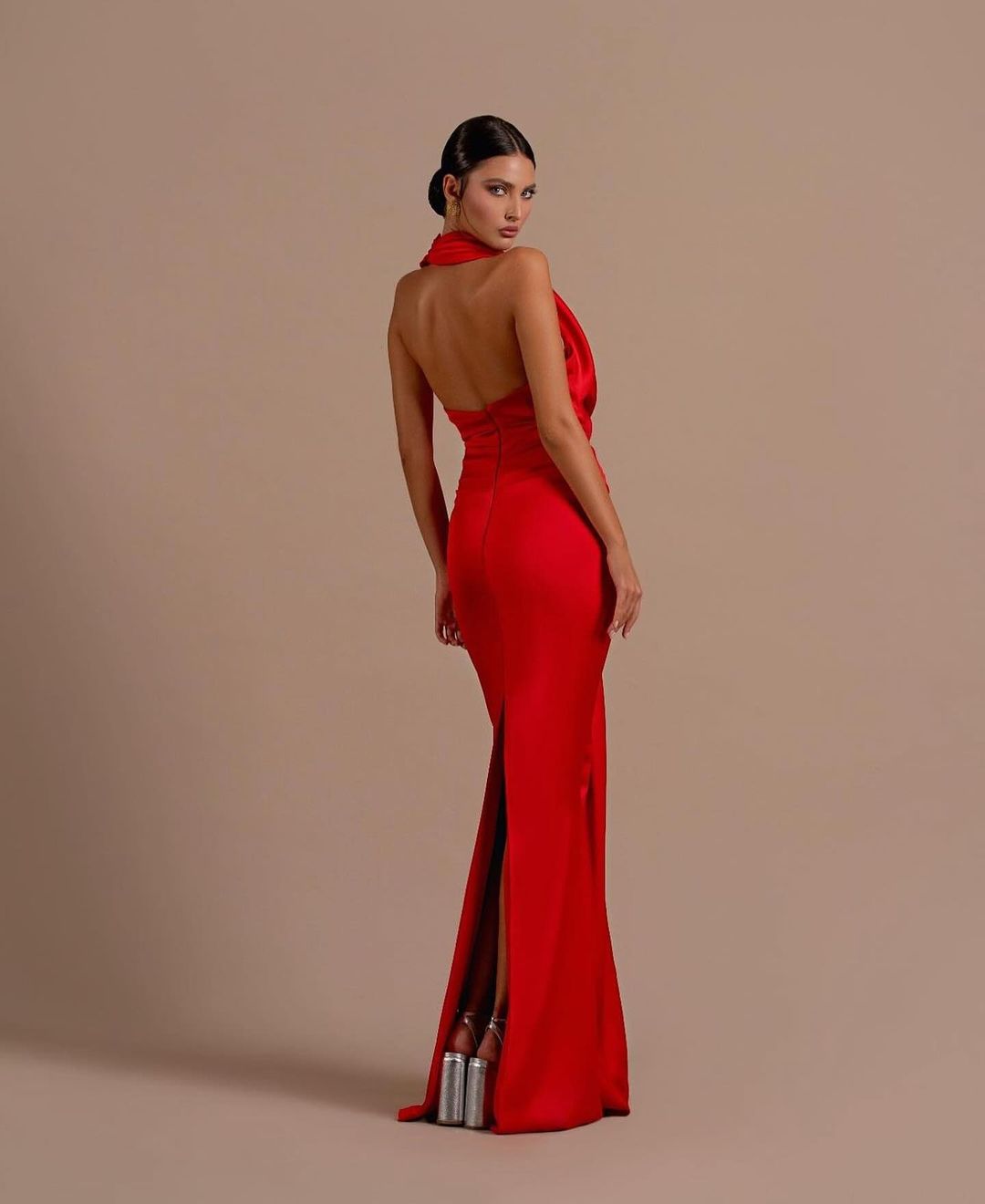 Elegant Red Evening Gown