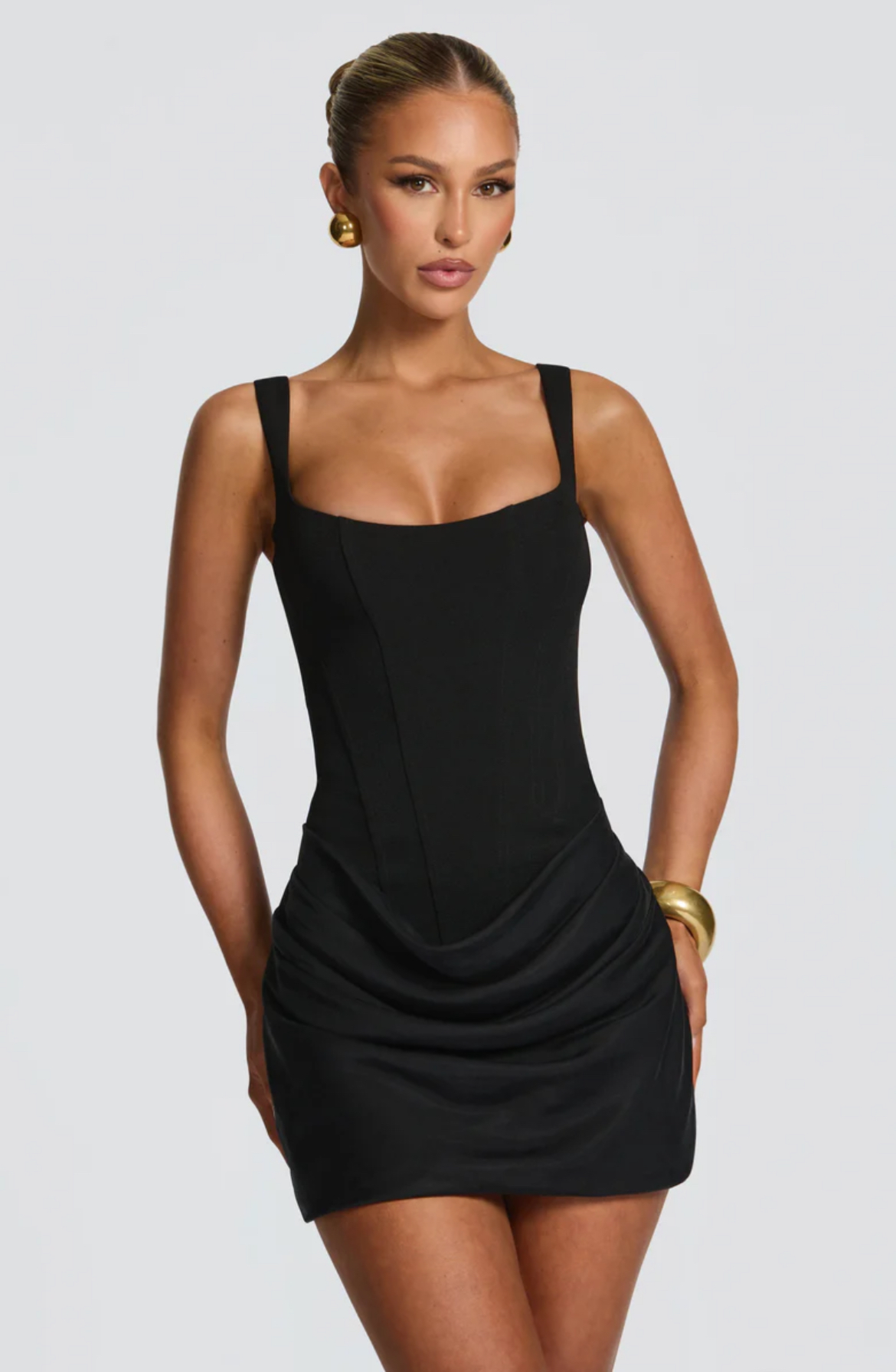 Black Sleeveless Mini Dress