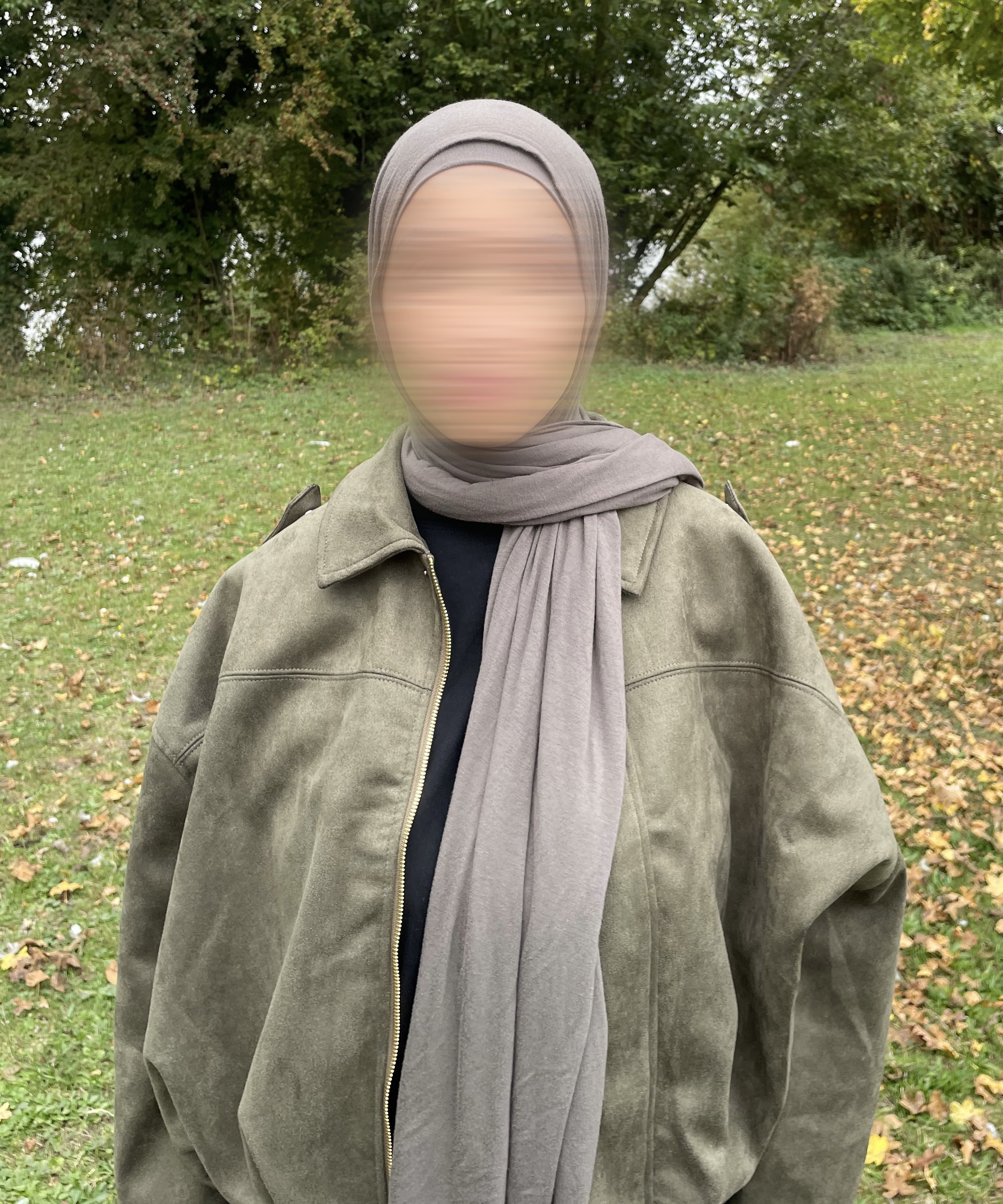 Ensemble Hijab et Bonnet assorti Kaki Olive - Set Zeitoun