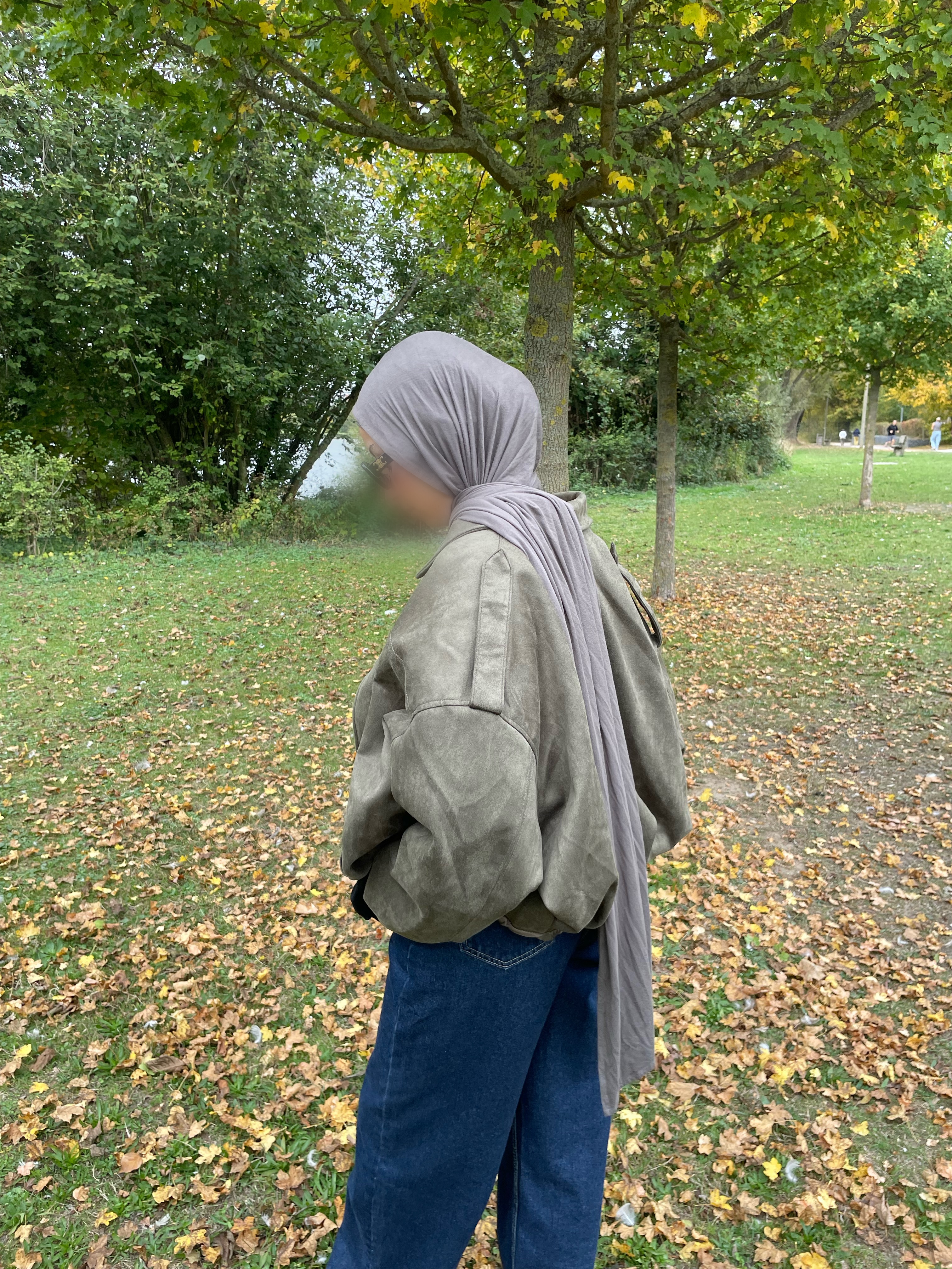 Ensemble Hijab et Bonnet assorti Kaki Olive - Set Zeitoun