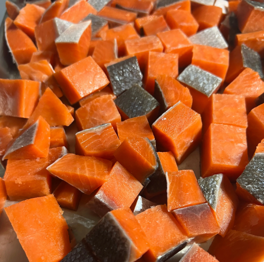 Pure Freeze-Dried Salmon Cubes - 100g