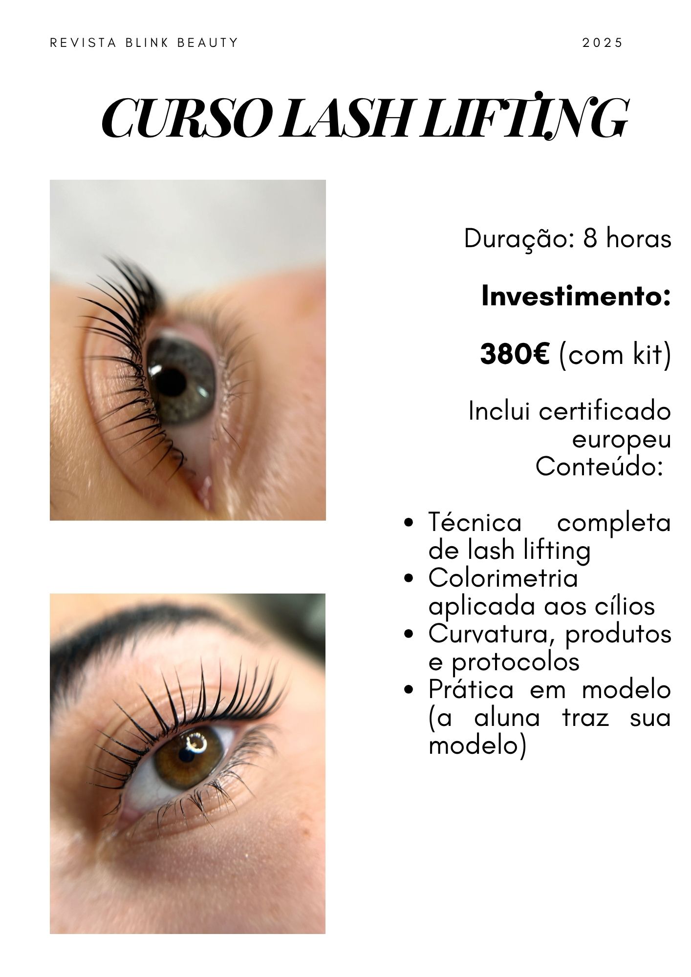 CURSO LASH LIFTING