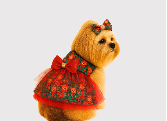 Vestido Natal Ursinho