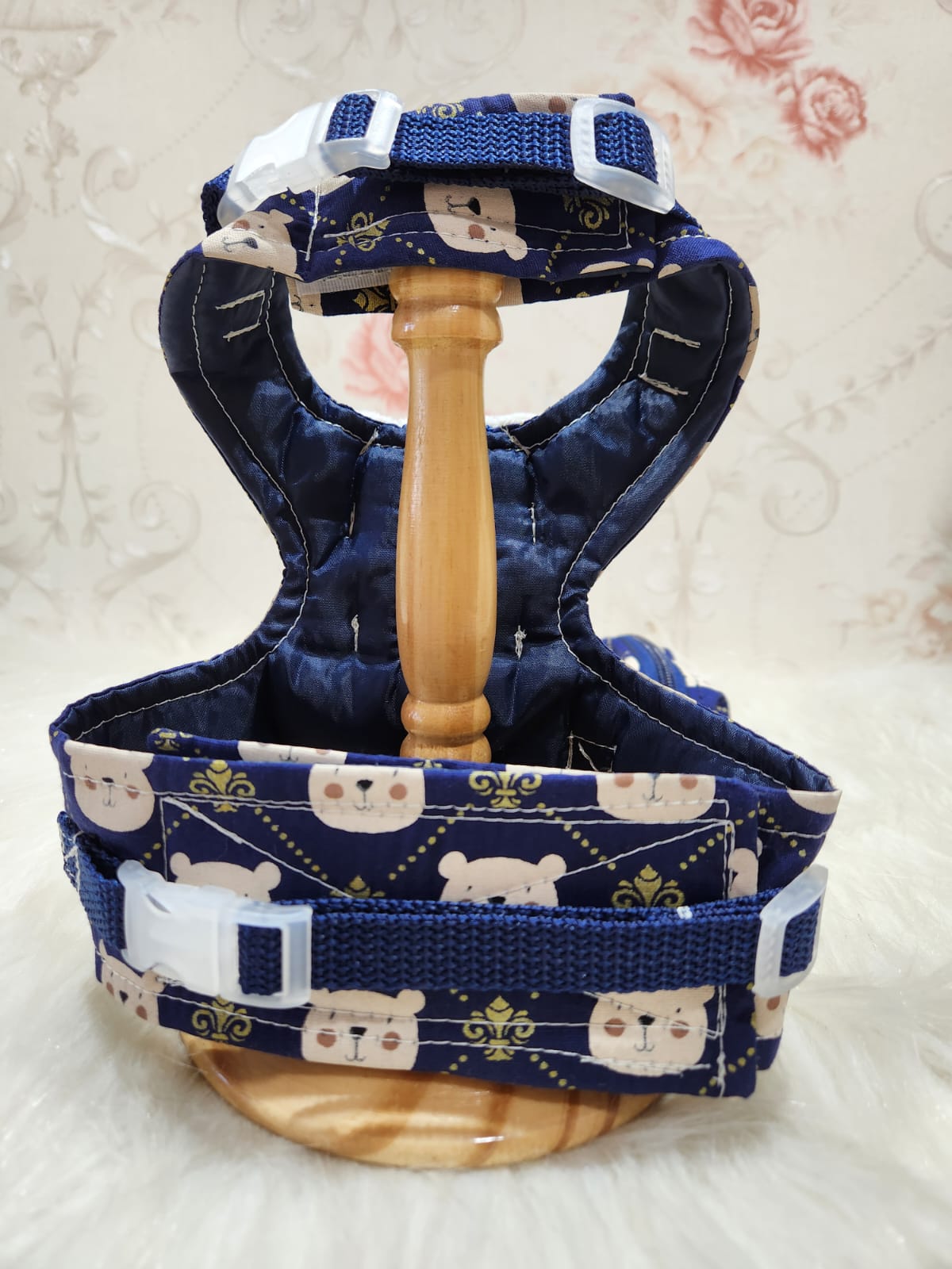 Peitoral Urso Azul Marinho + Porta Caca