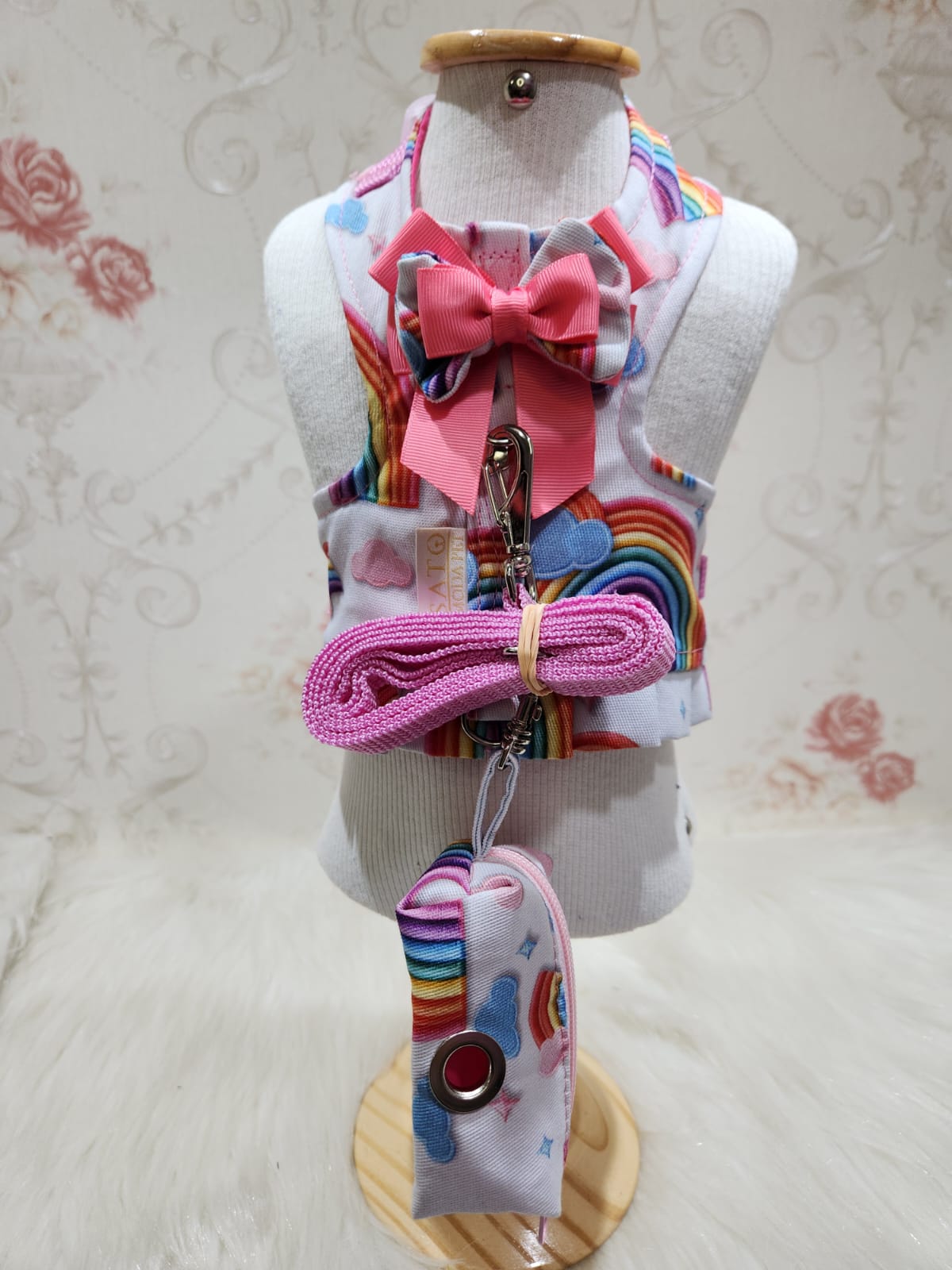 Peitoral Arco íris + Porta Caca