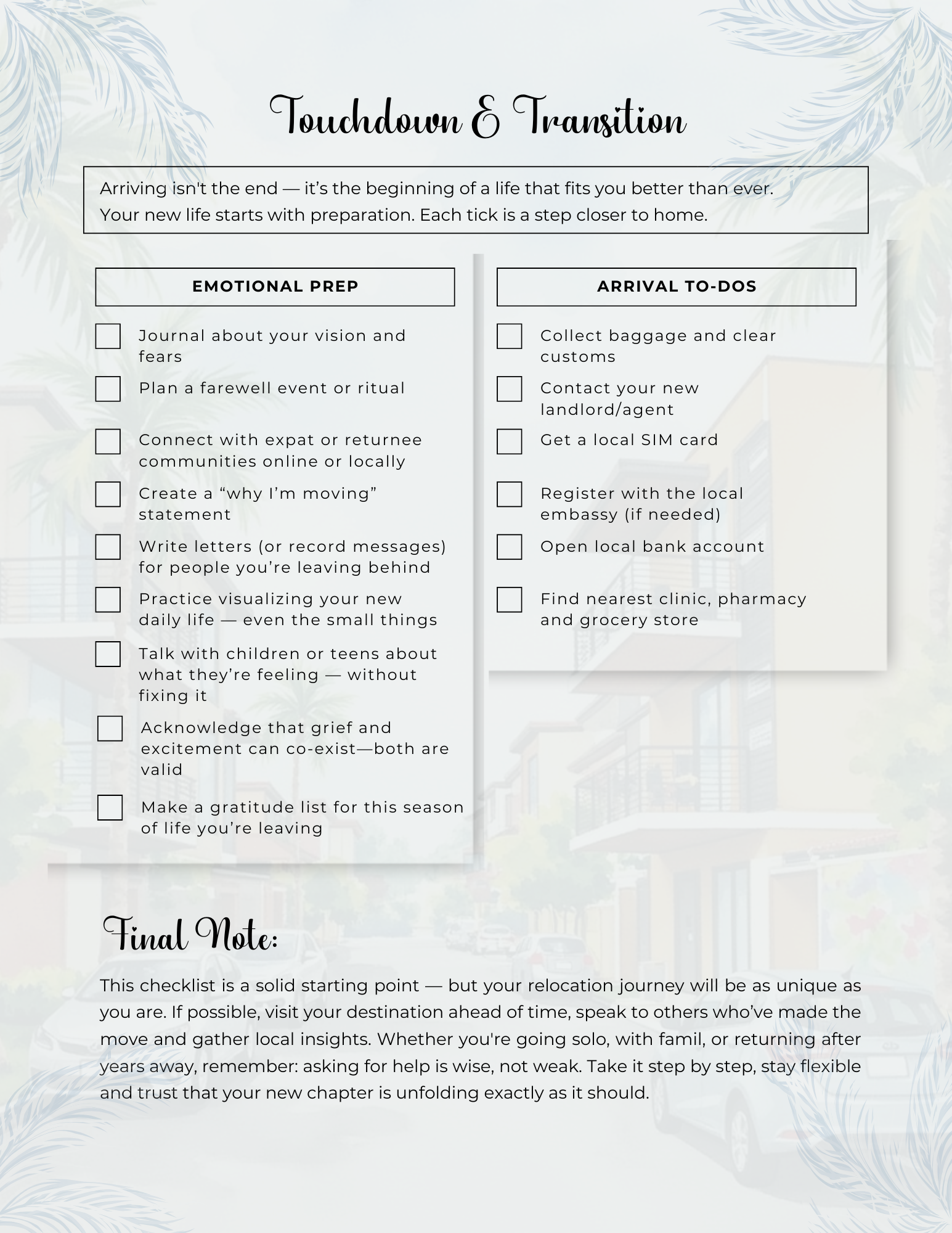 The Ultimate Relocation Checklist