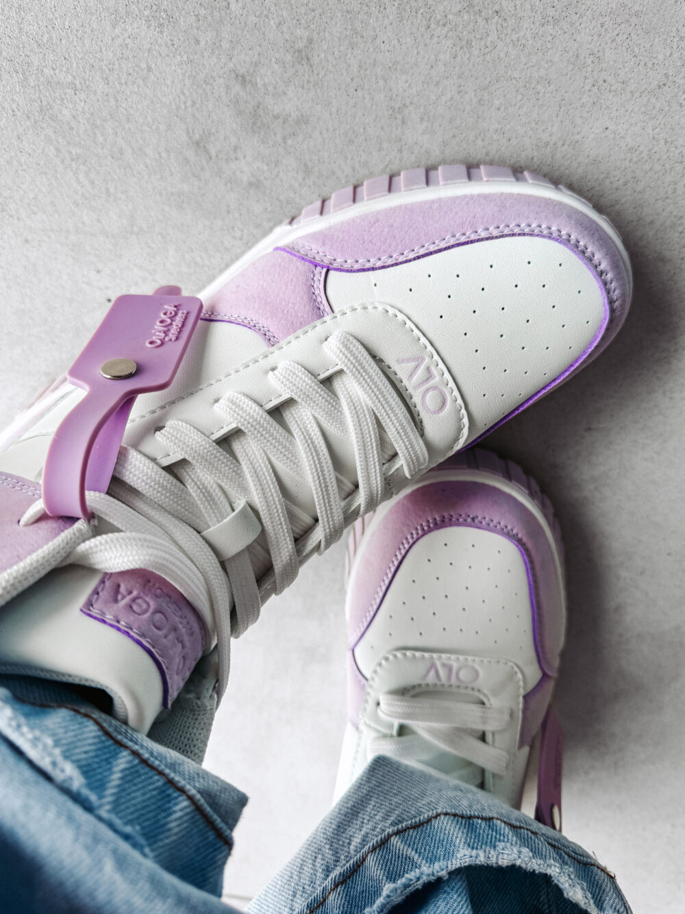 Sieviešu sporta apavi baltvioleti