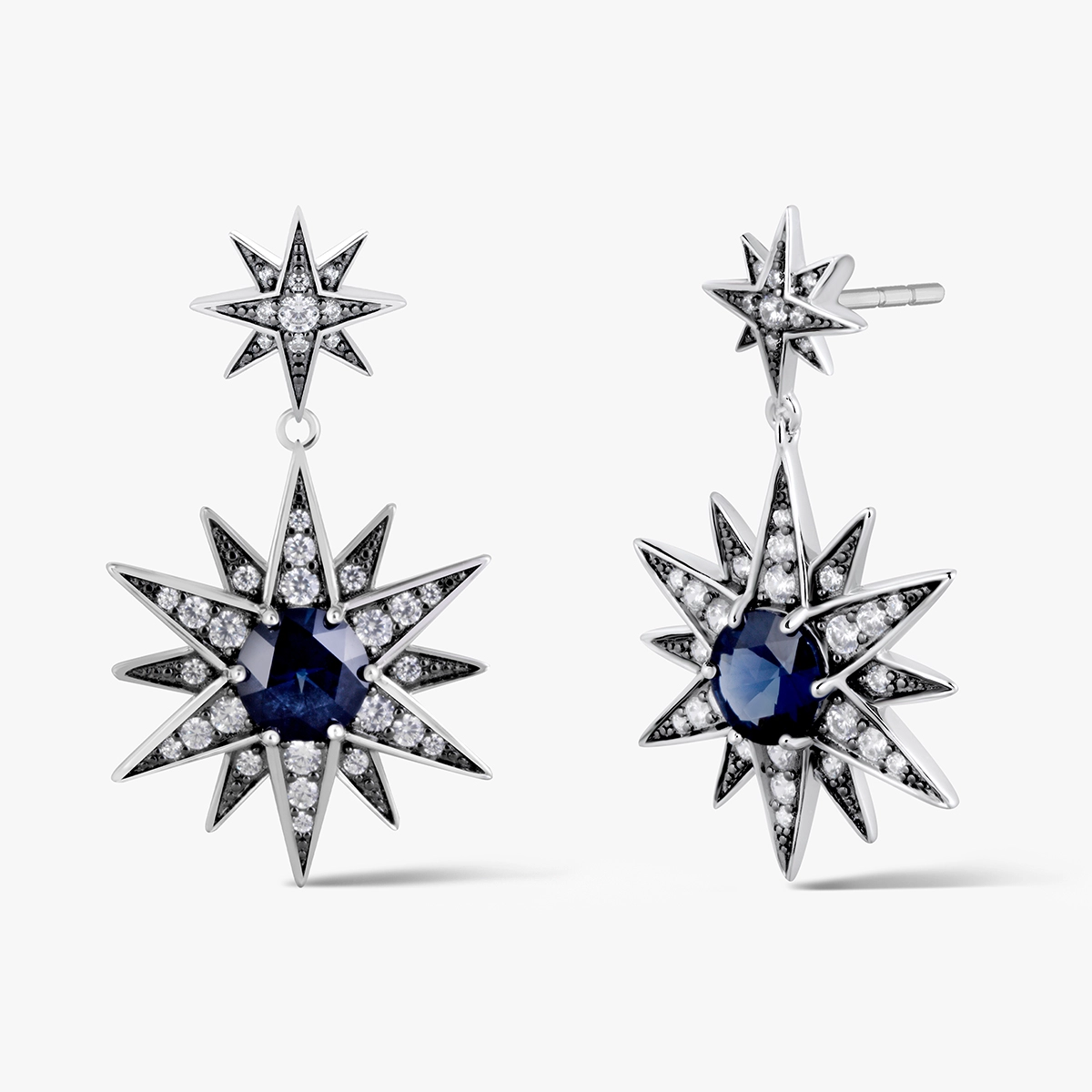 Sudraba Auskari Royal Star