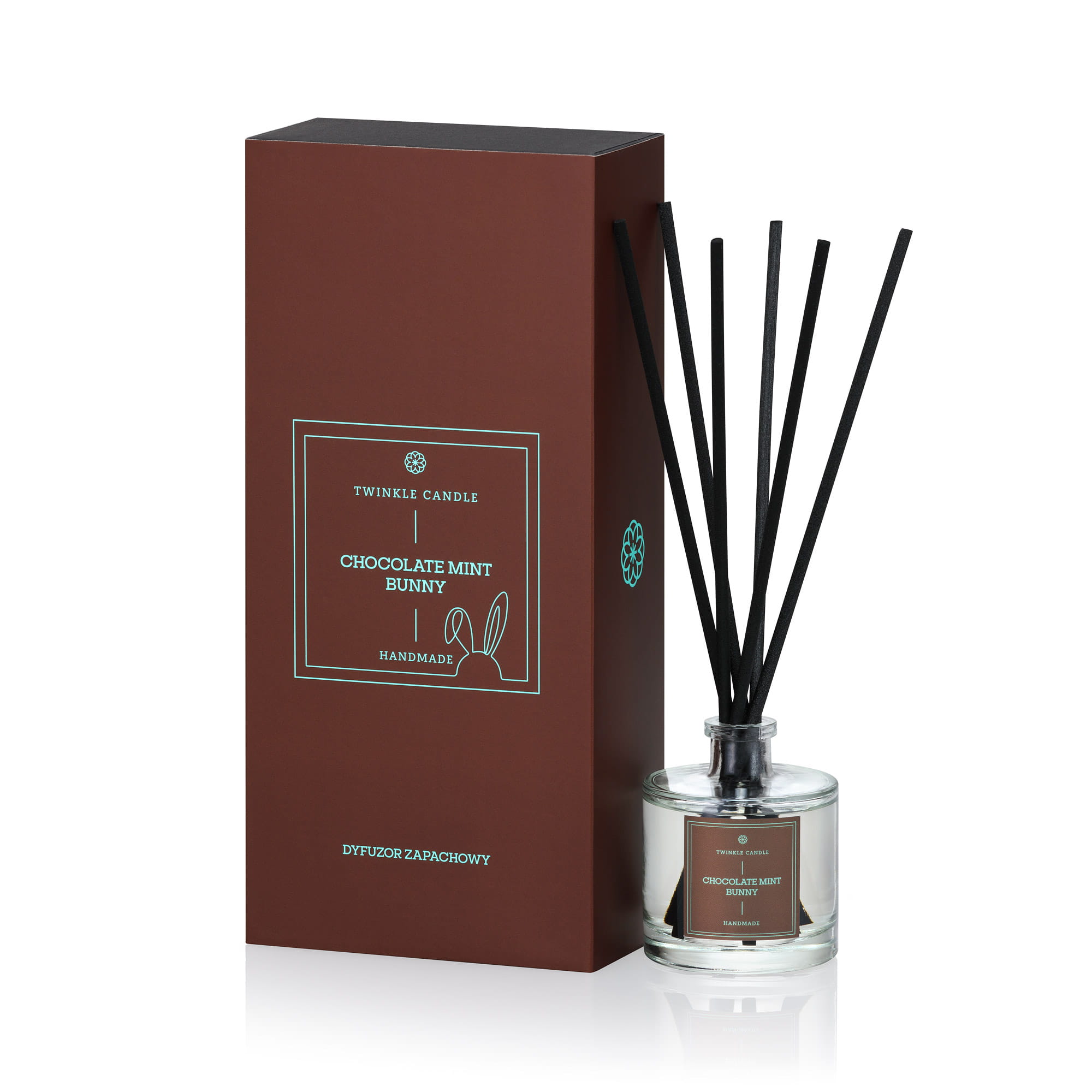 Aromātiskais difuzors ar kociņiem Chocolate Mint Bunny
