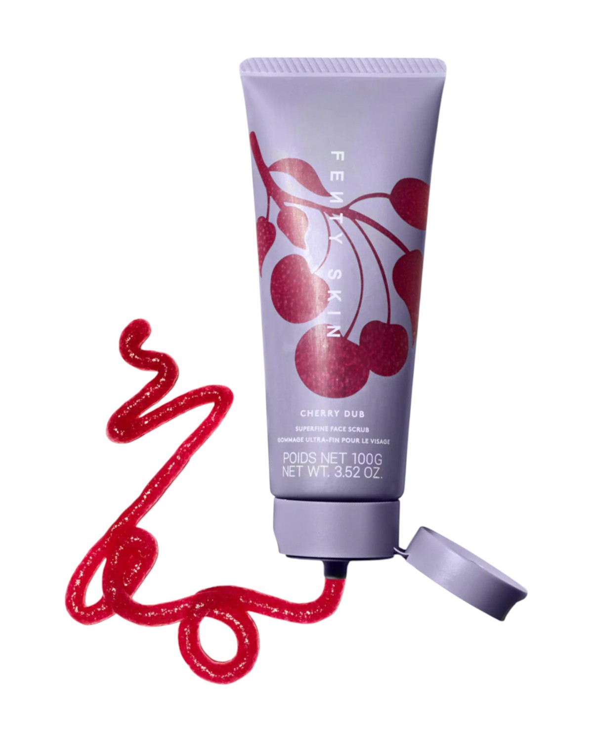 Fenty Beauty Cherry Dub Superfine Daily Cleansing Sejas Skrubis