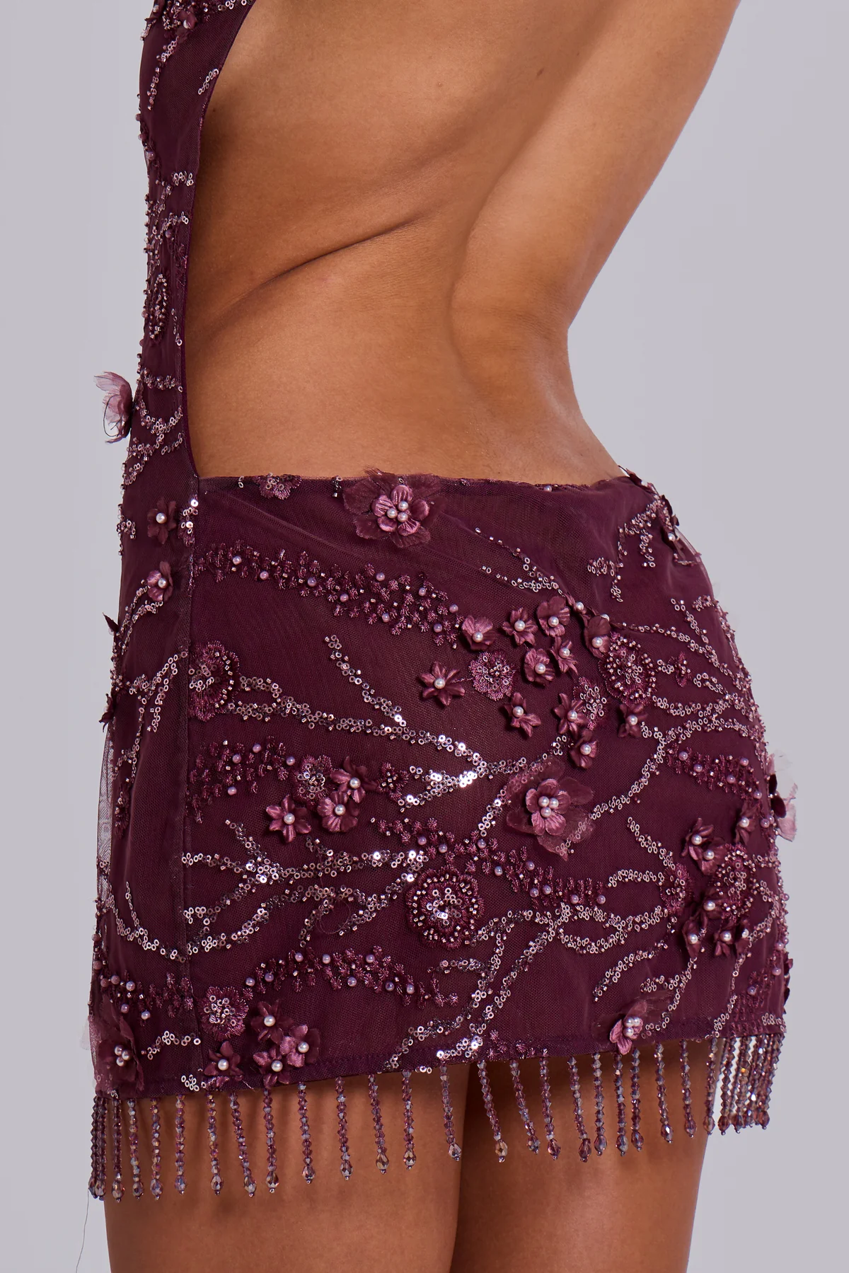 Ellora Embellished Mini Dress