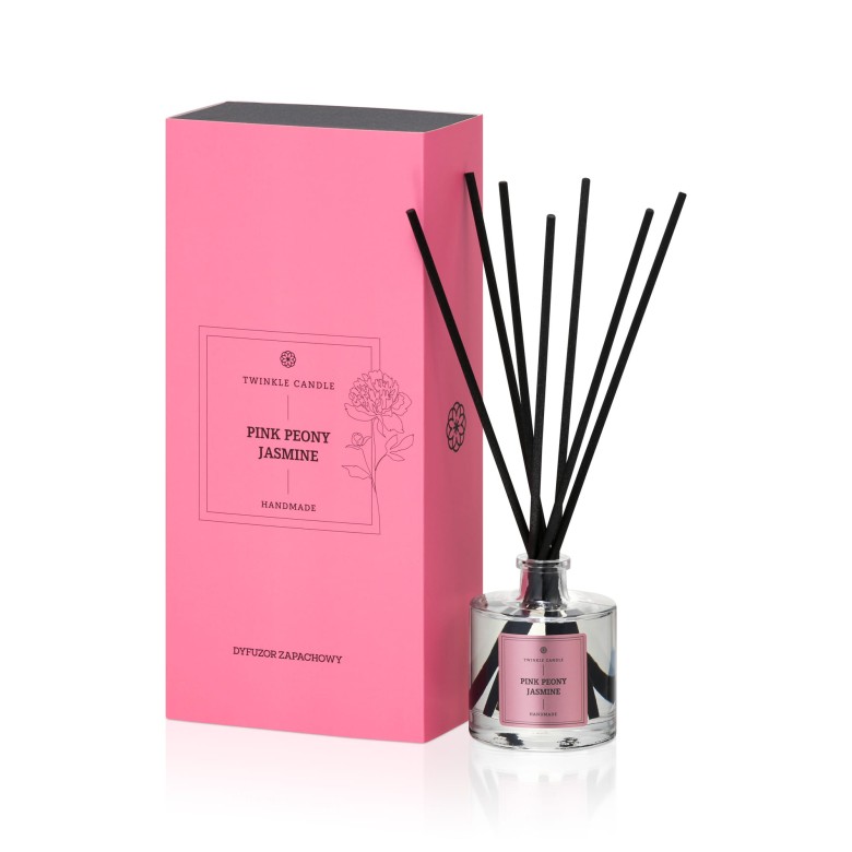 Aromātiskais difuzors ar kociņiem Pink Peony Jasmin