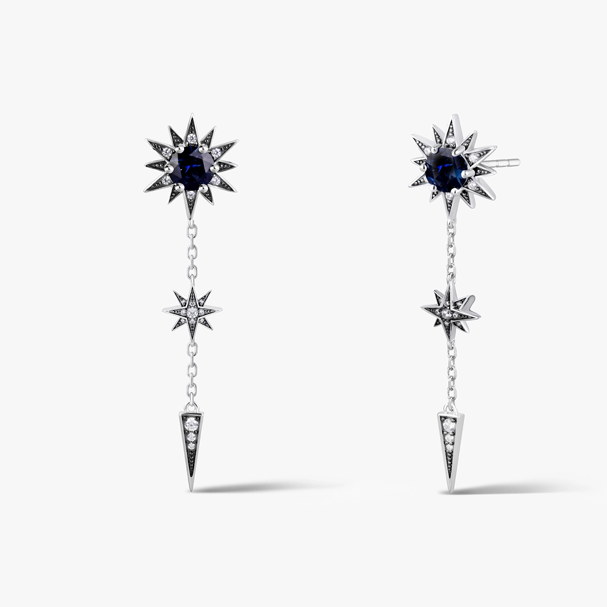 Sudraba Auskari Royal Star