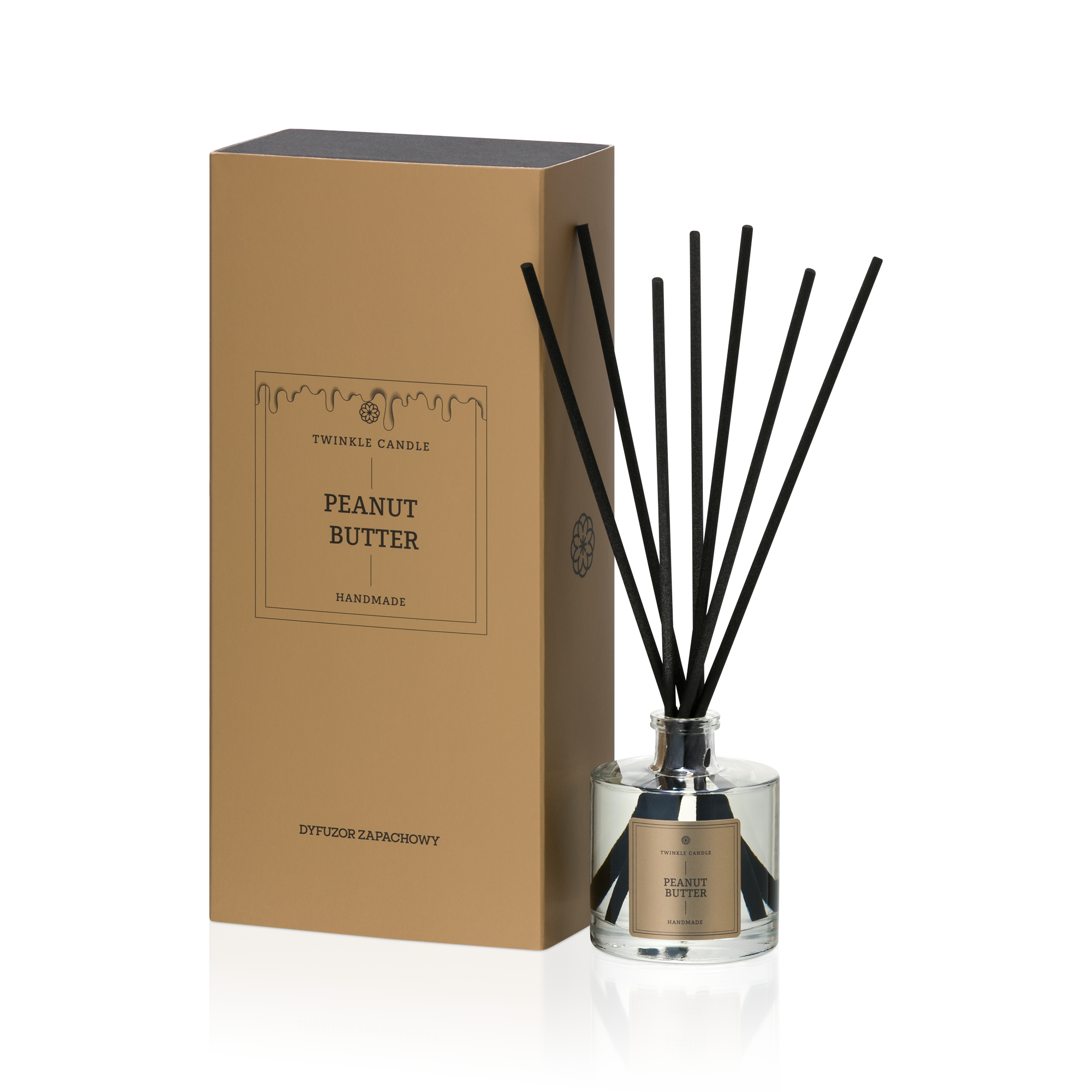 Aromātiskais difuzors ar kociņiem Peanut Butter