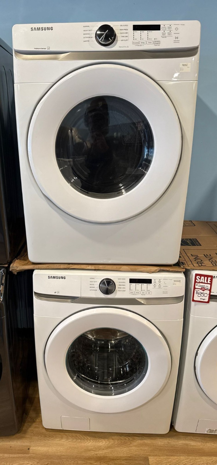 Washer and Dryer Stackable set Samsung 27"
