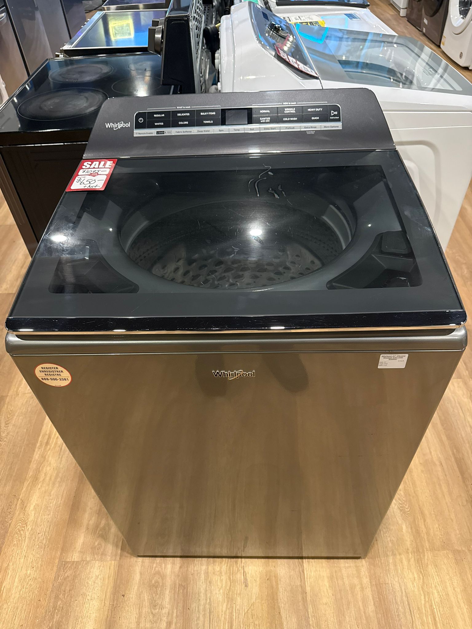 Washer large capacity WTW7120HC Whirlpool 27"